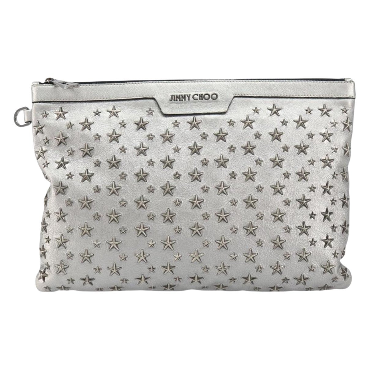 Leather clutch bag