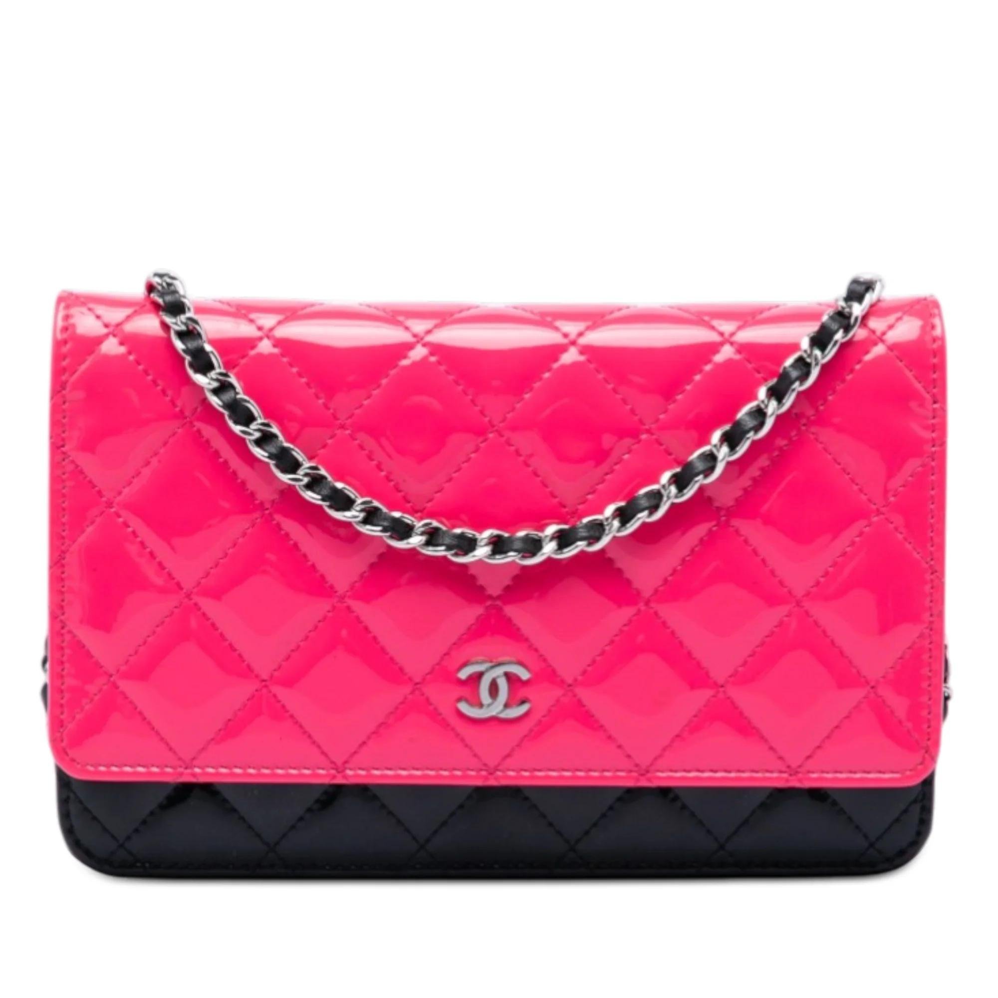 Wallet On Chain leather handbag
