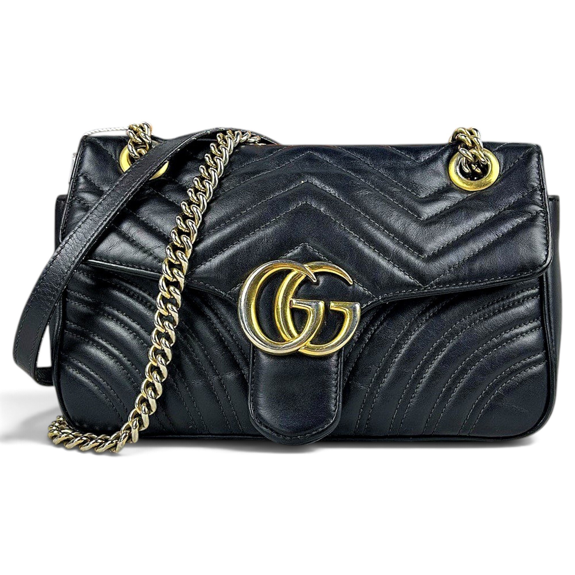 GG Marmont Flap leather crossbody bag