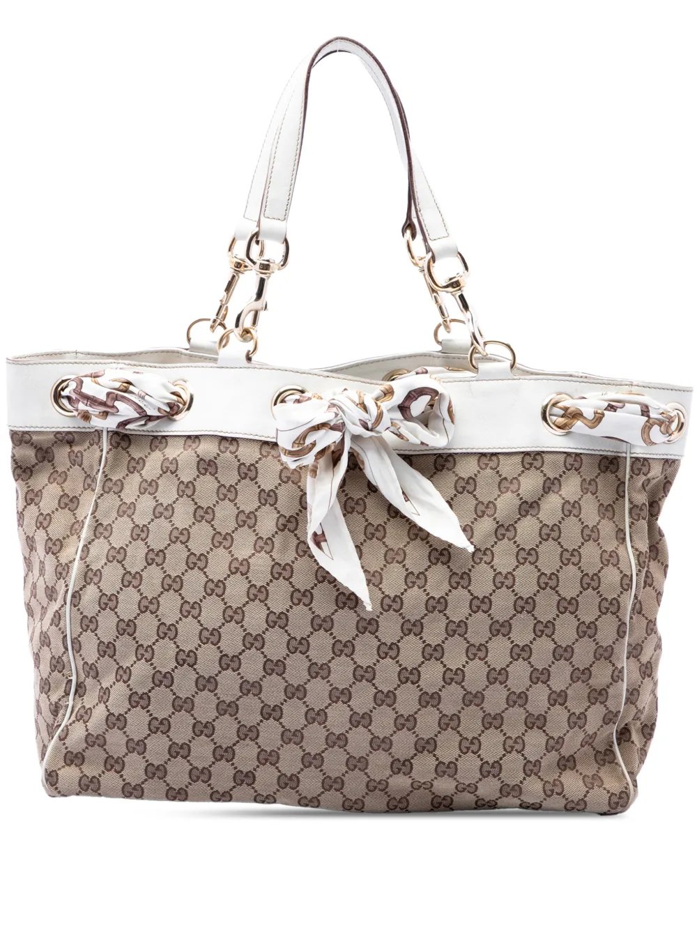 2000-2015 Large GG Canvas Positano tote bag