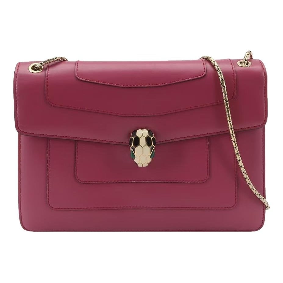 Serpenti leather handbag