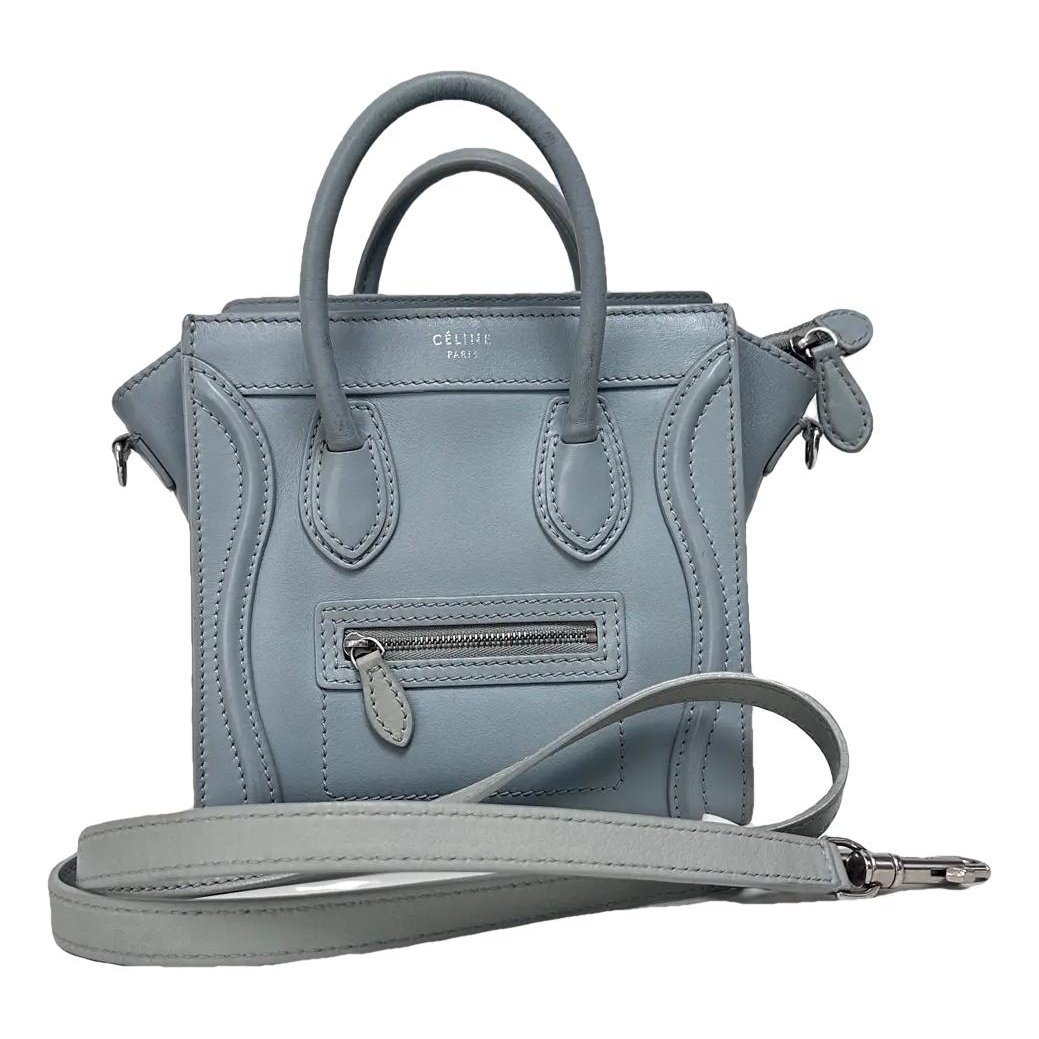 Nano Luggage leather crossbody bag