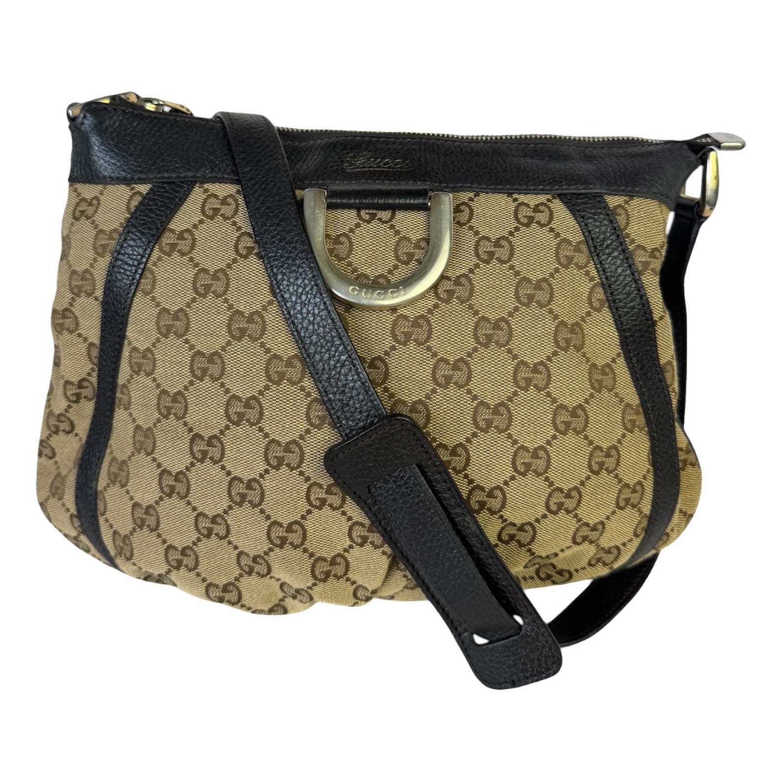 D-Ring leather crossbody bag