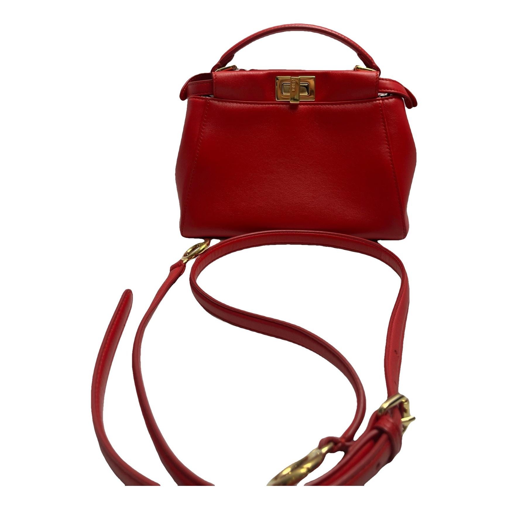Peekaboo leather handbag