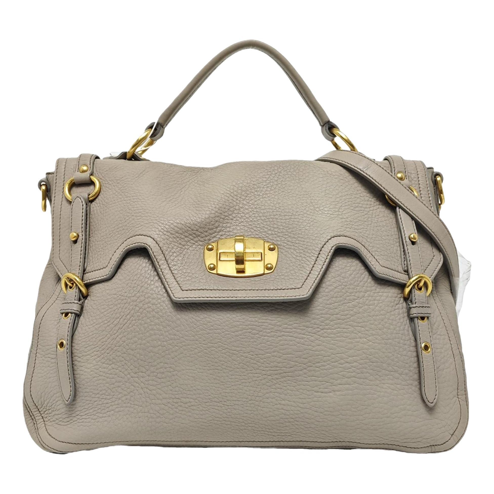 Coffer leather crossbody bag
