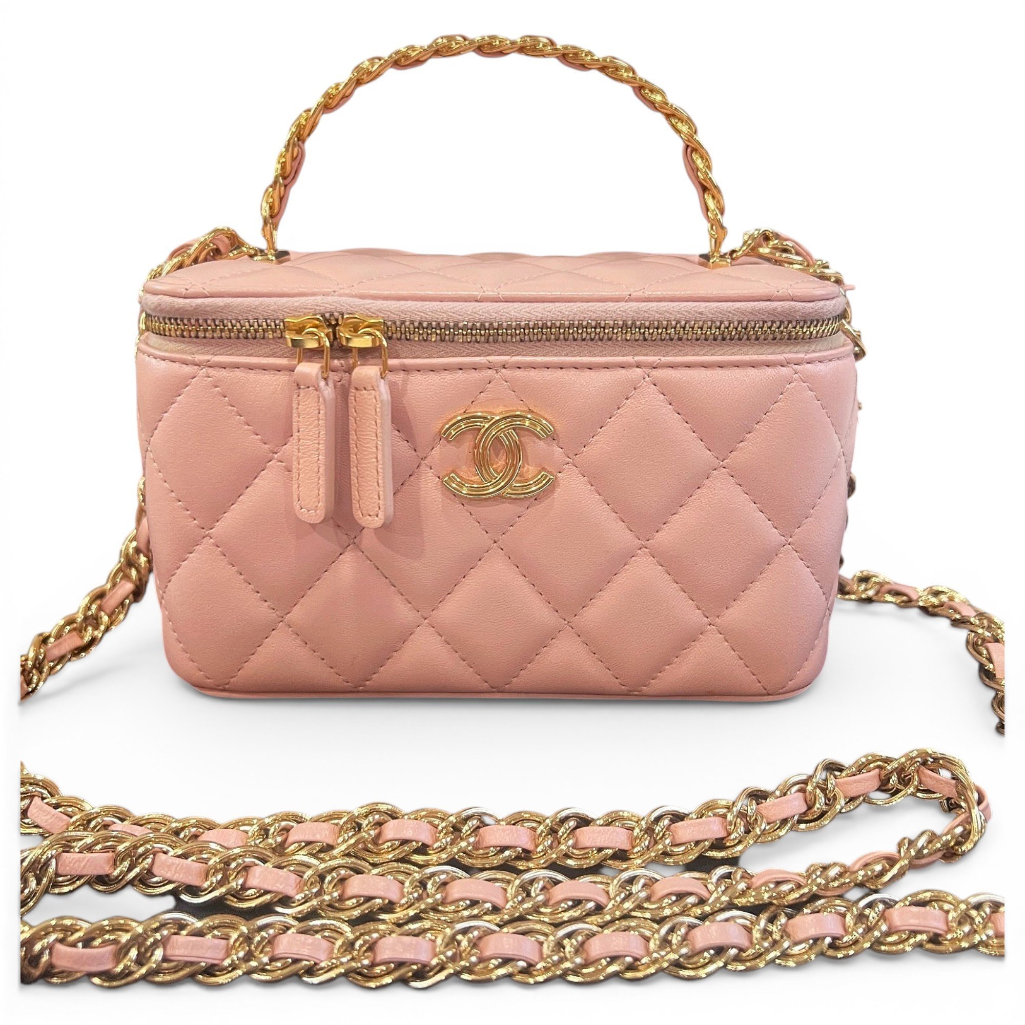 Trendy CC Vanity leather handbag