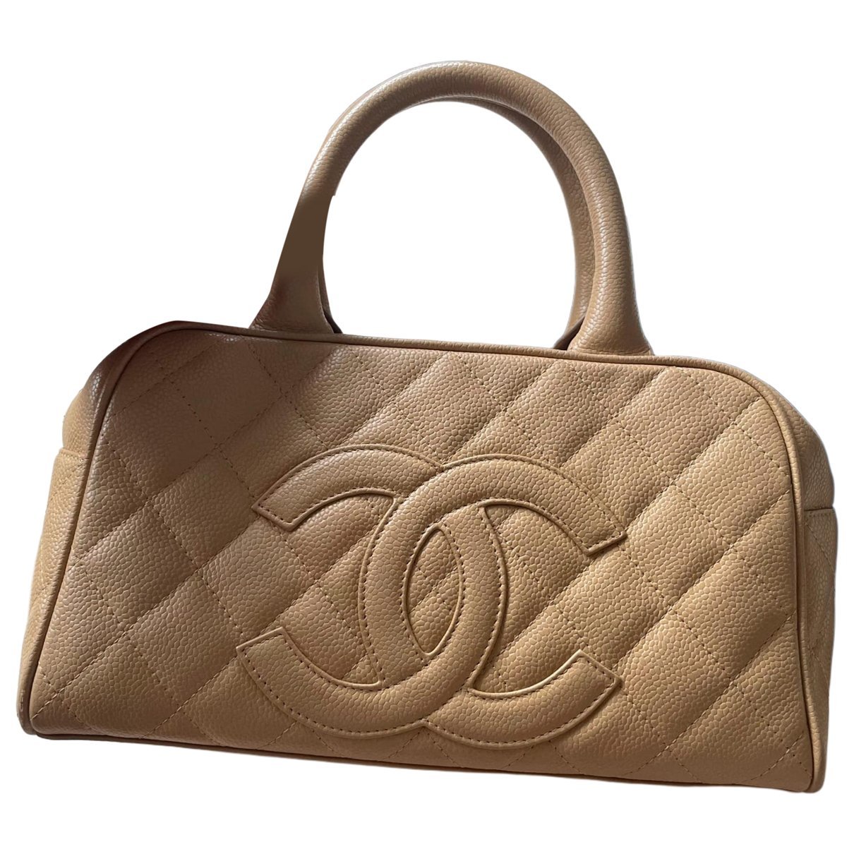 Leather bowling bag