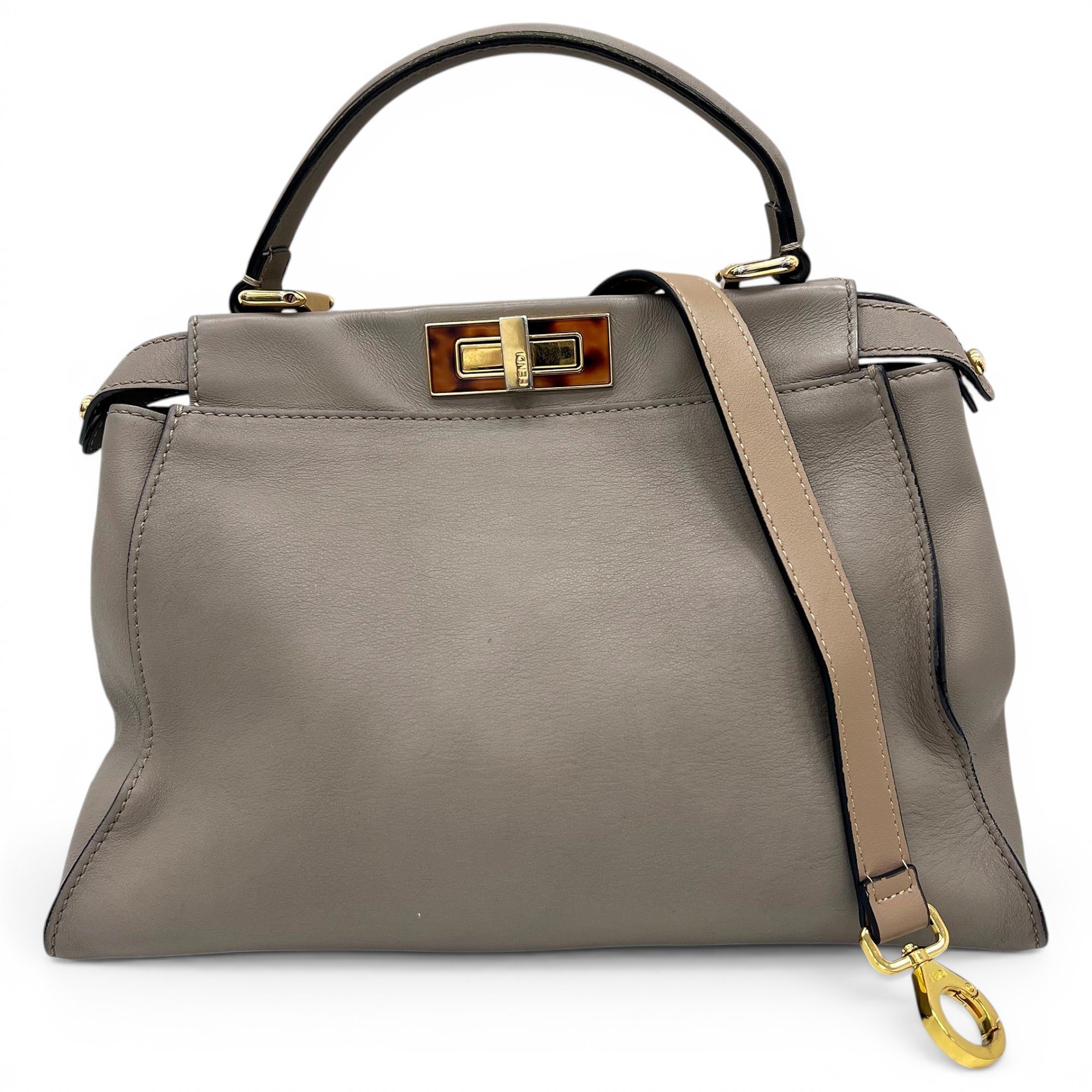 Peekaboo leather handbag