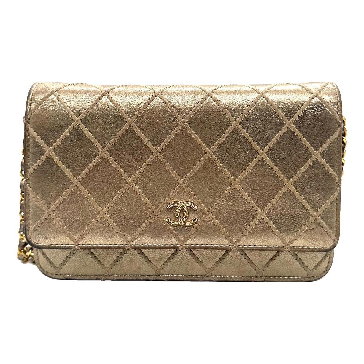 Wallet On Chain leather handbag