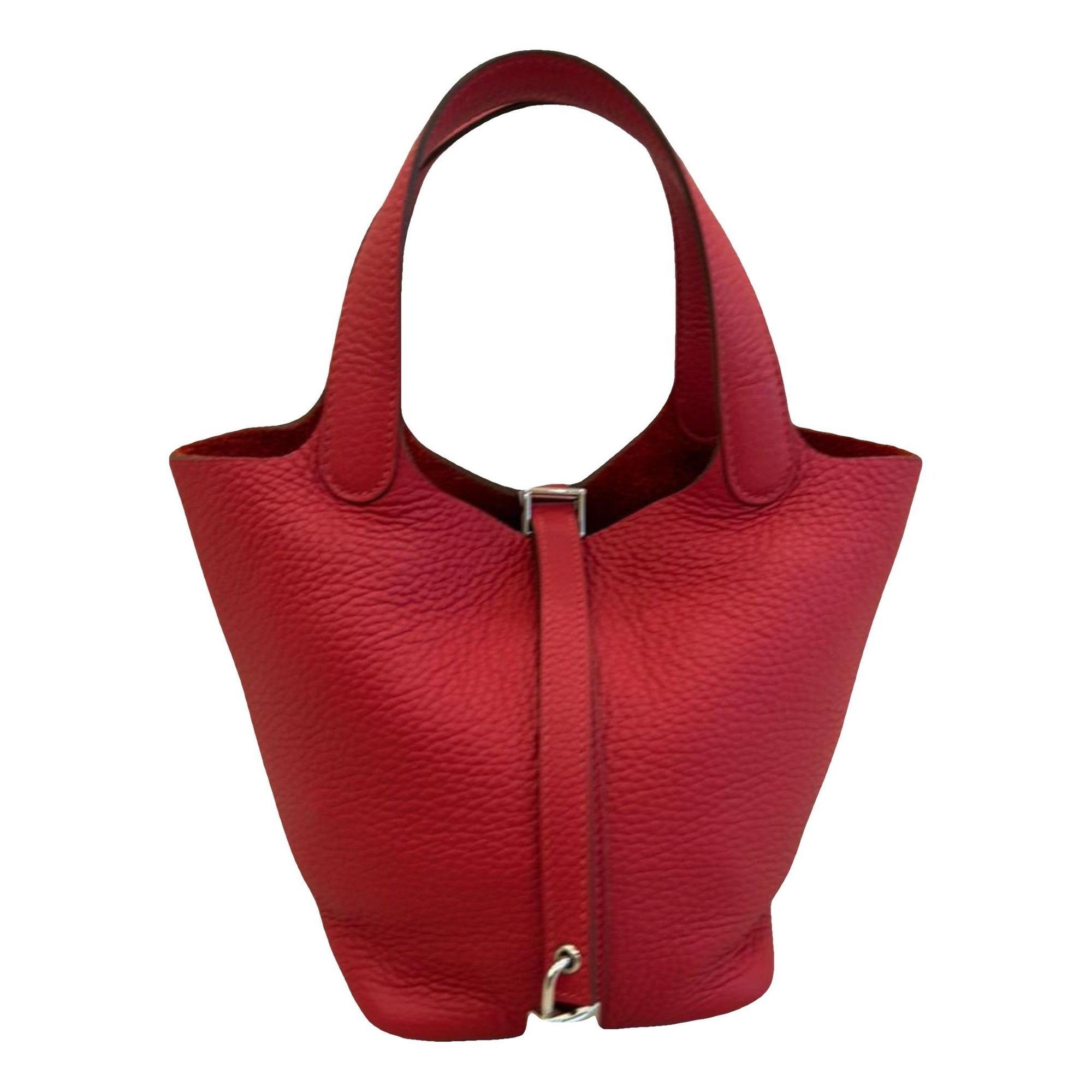 Picotin leather tote