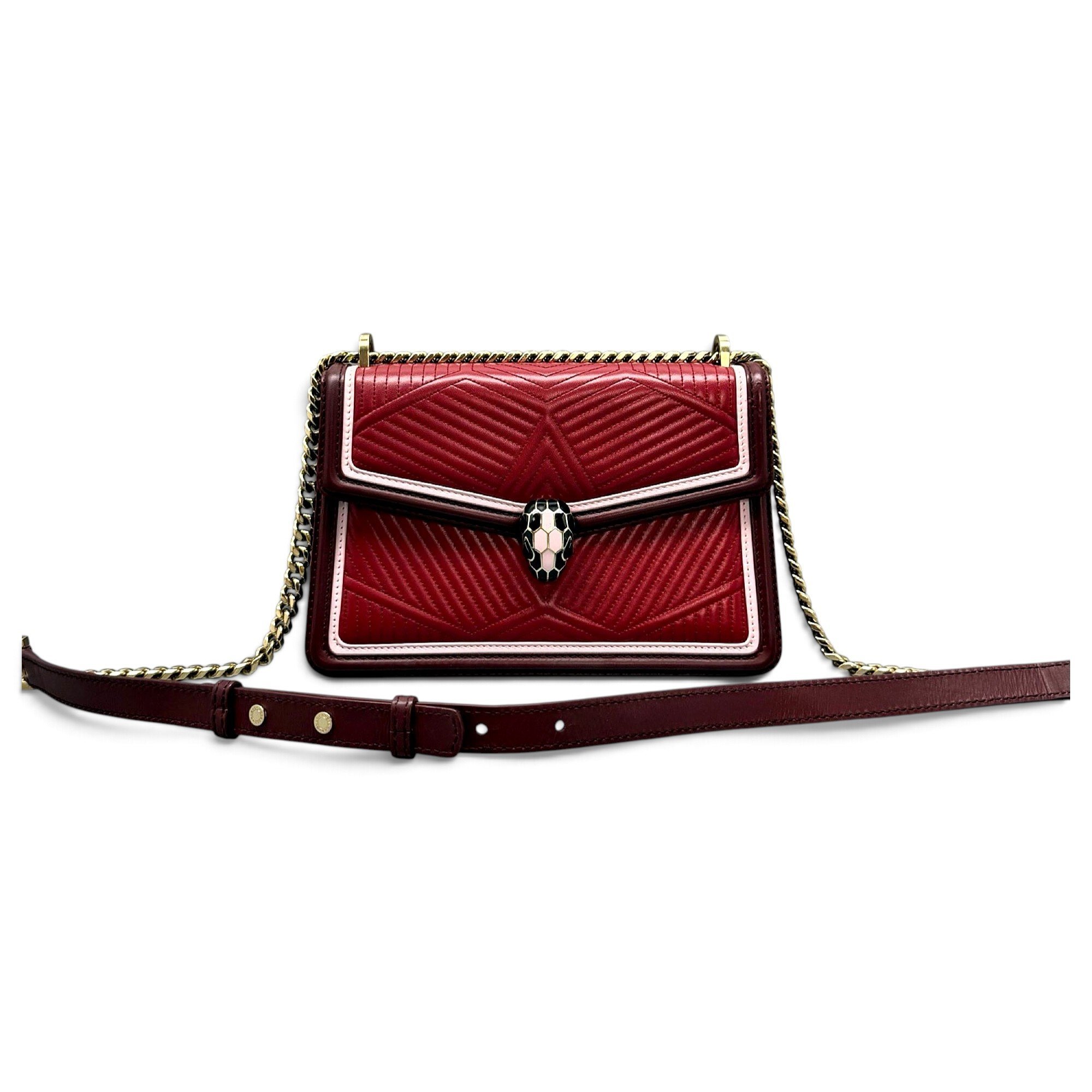Serpenti leather handbag