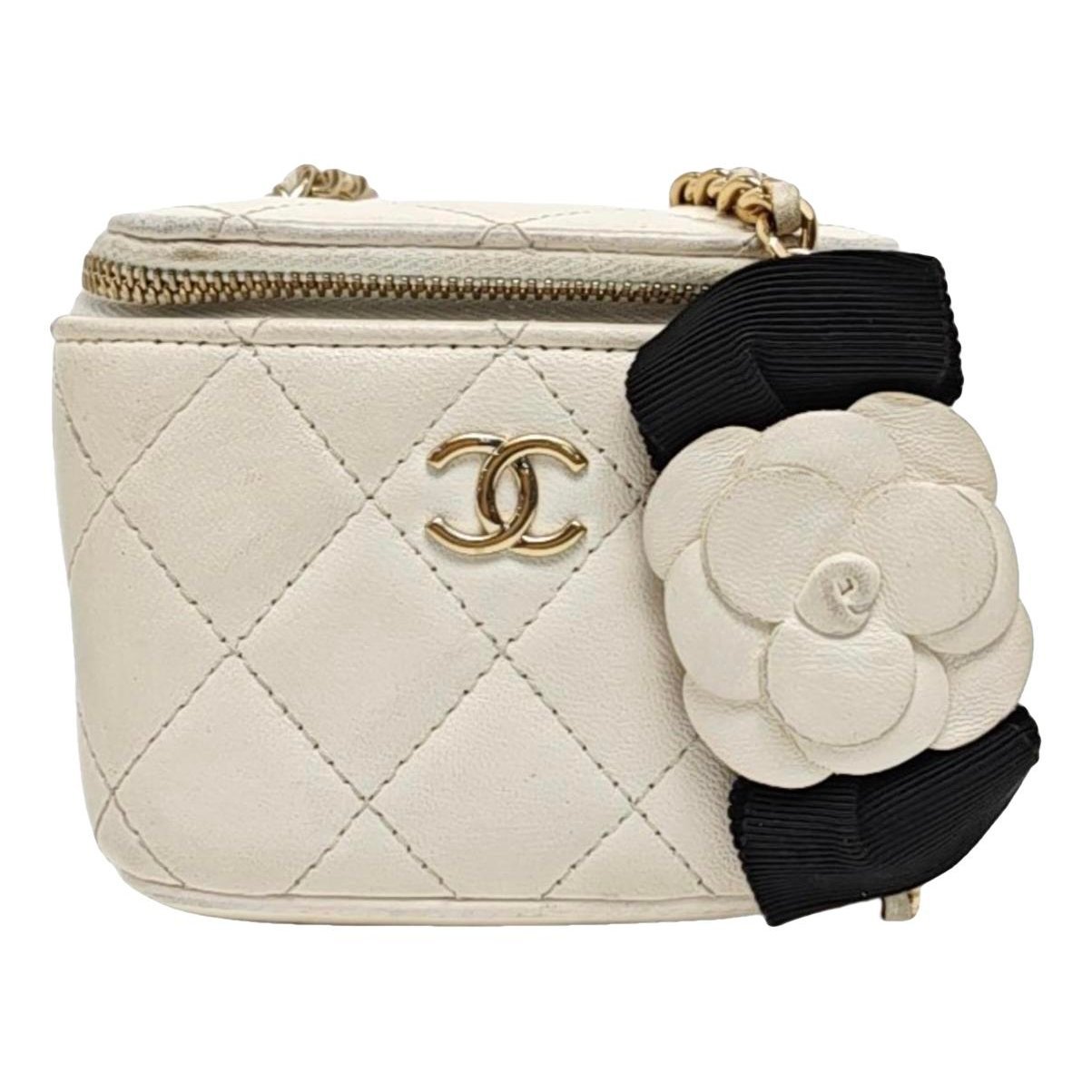 Vanity leather handbag