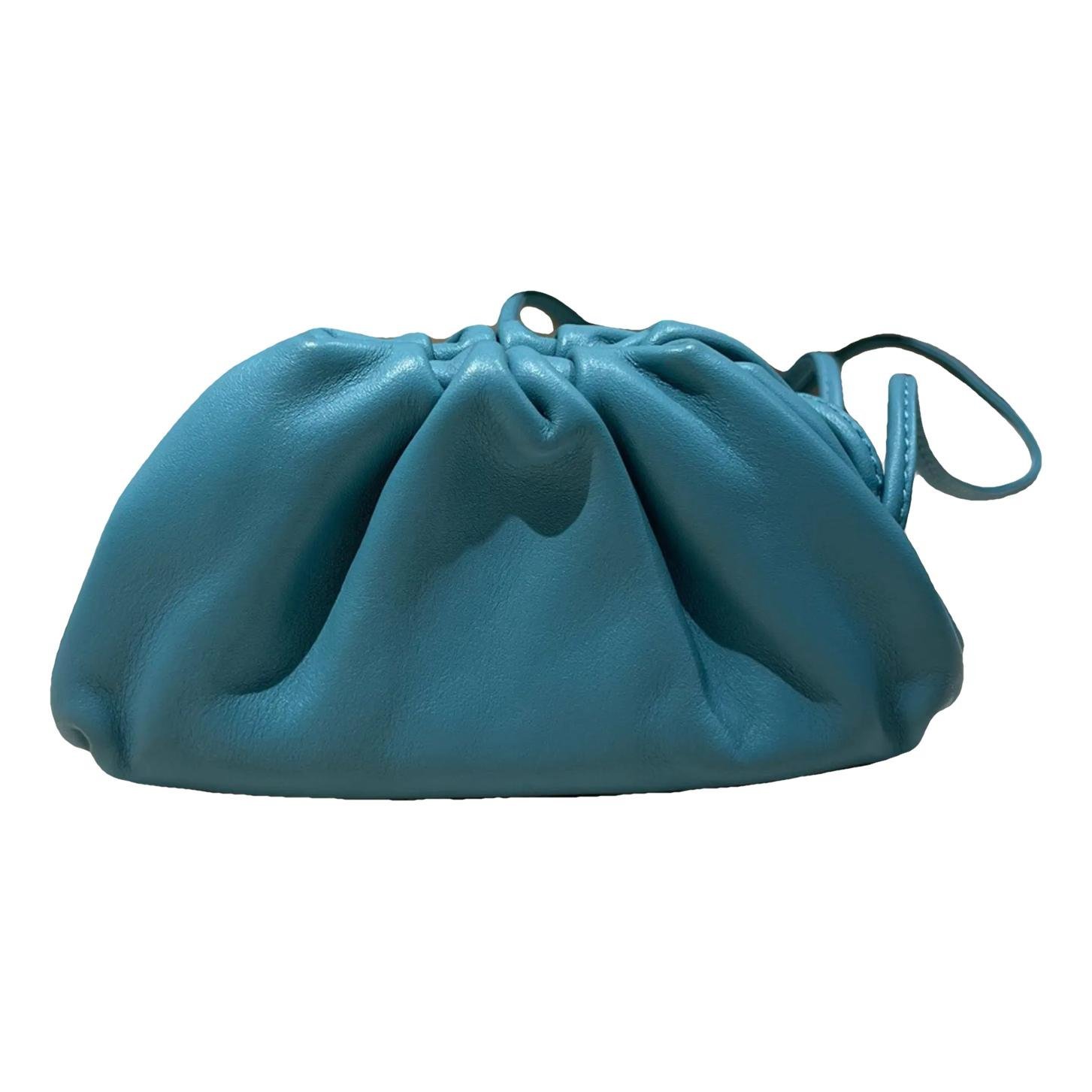 Pouch leather handbag