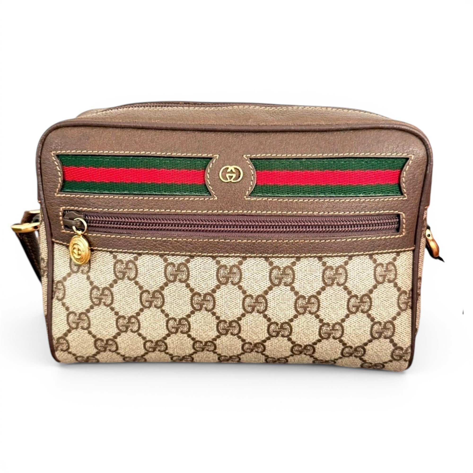 Ophidia patent leather crossbody bag