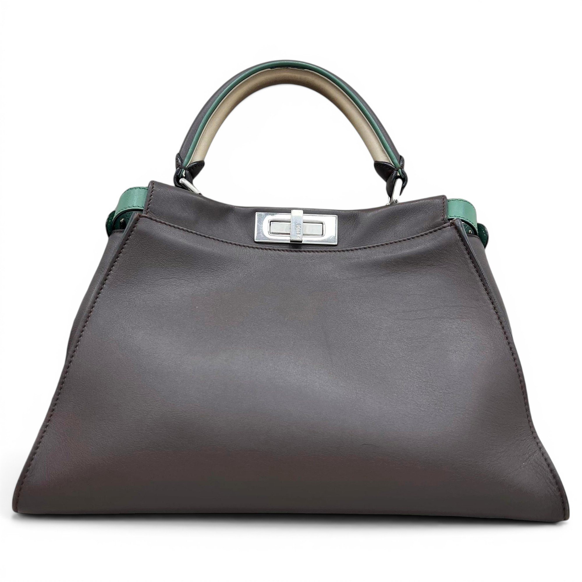 Peekaboo leather handbag
