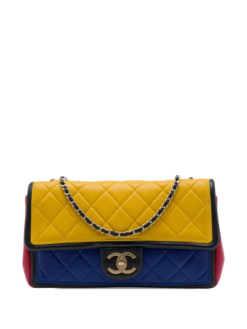 2013-2014 Medium Multicolor Lambskin Graphic Flap shoulder bag