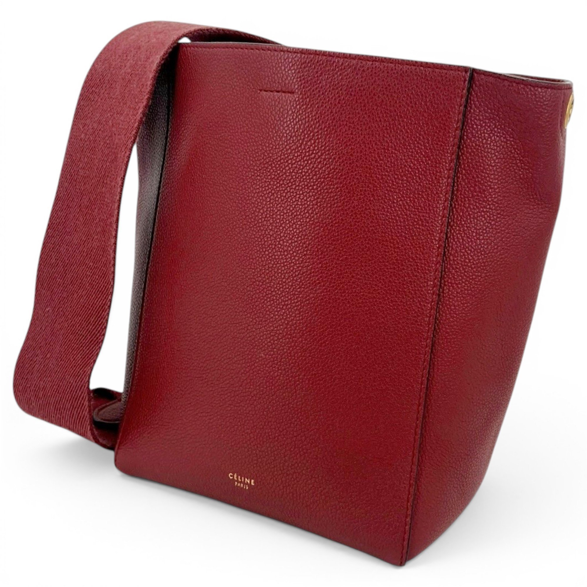 Seau Sangle leather handbag