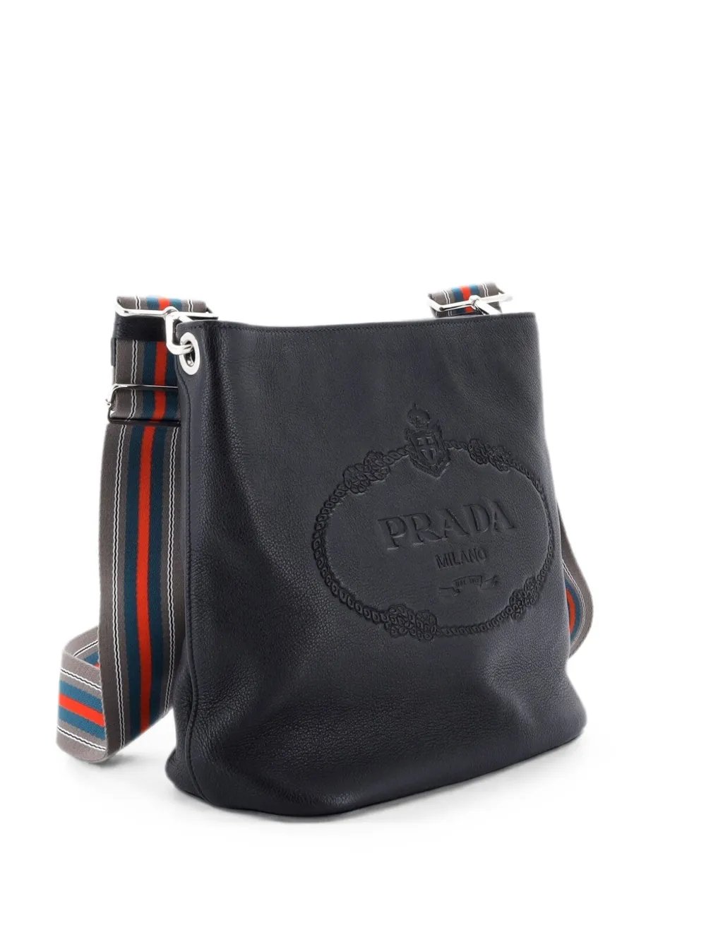Logo Messenger Bag Vitello Phenix Medium bucket bag