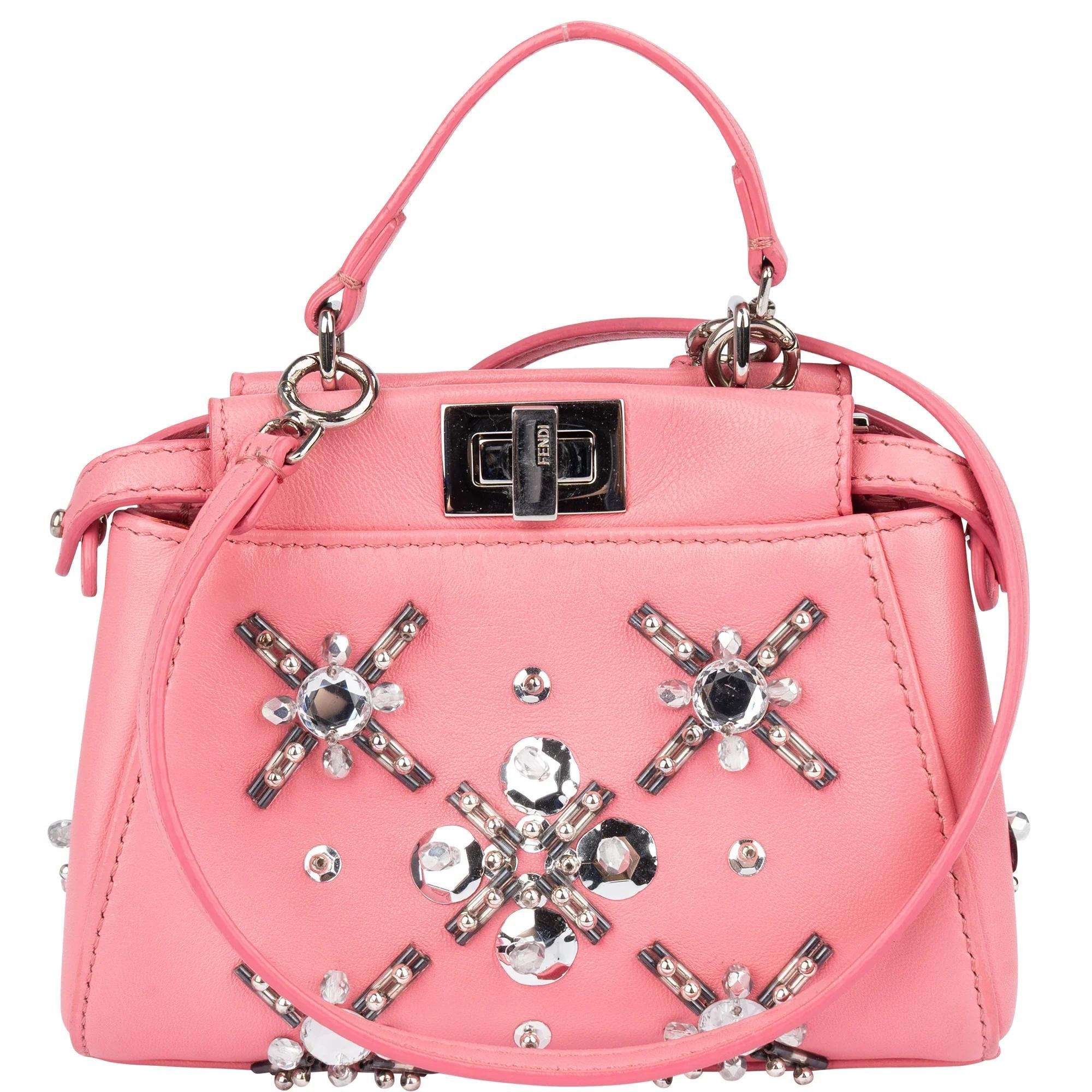 Peekaboo leather handbag