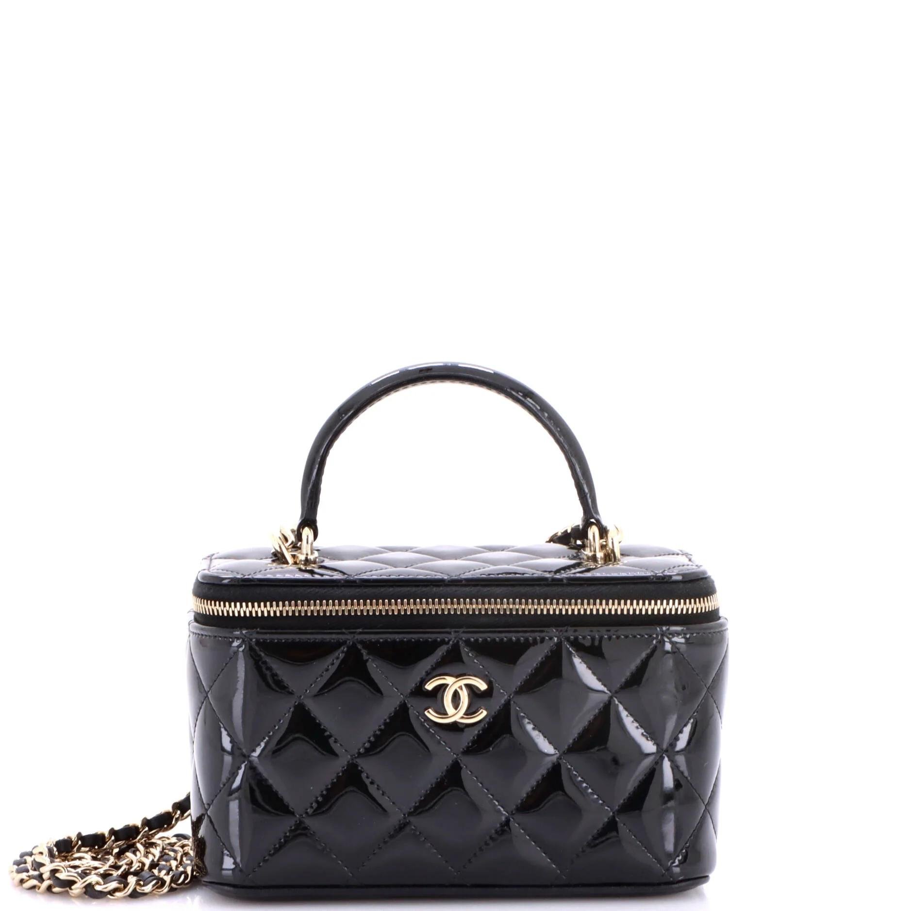 Patent leather handbag