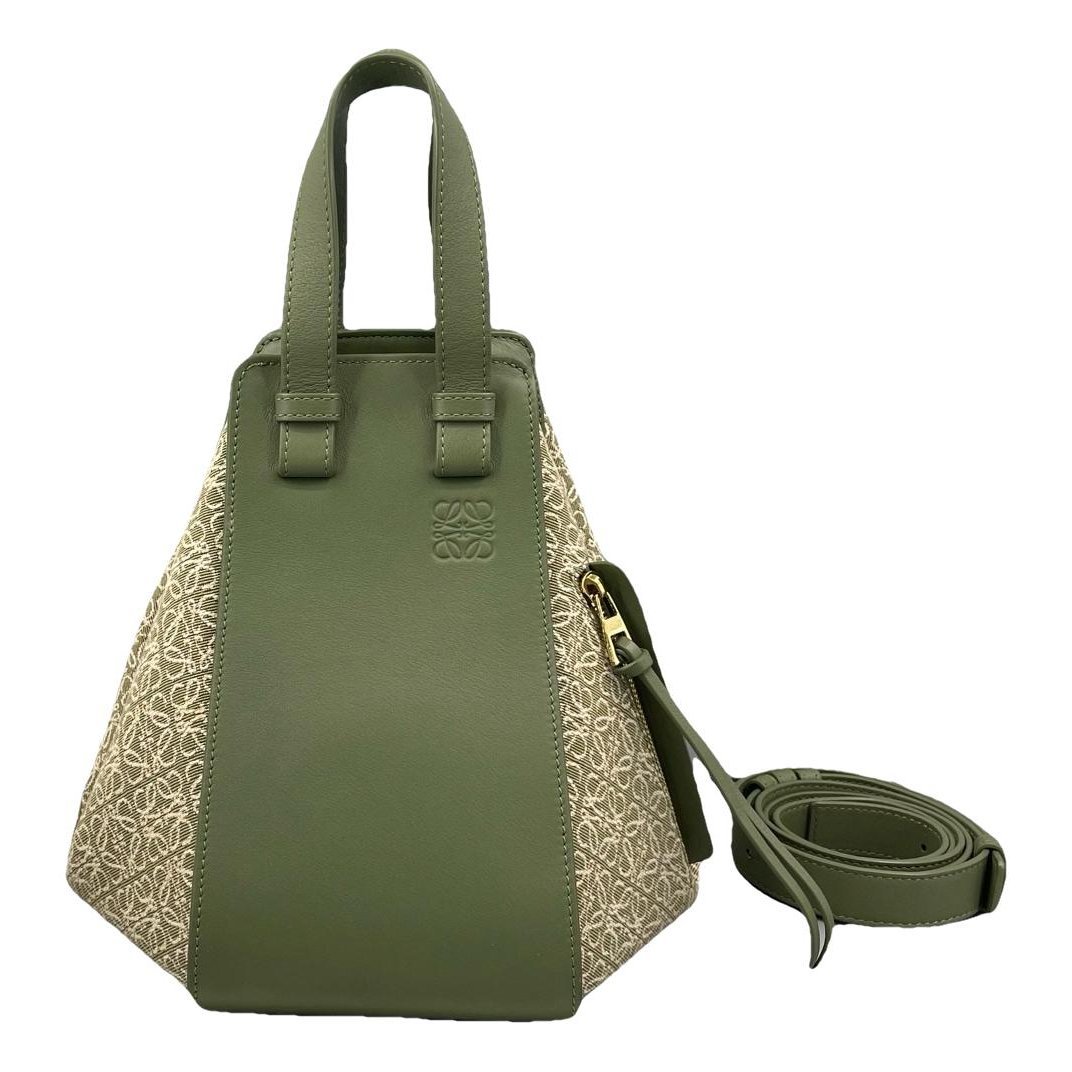 Hammock leather handbag