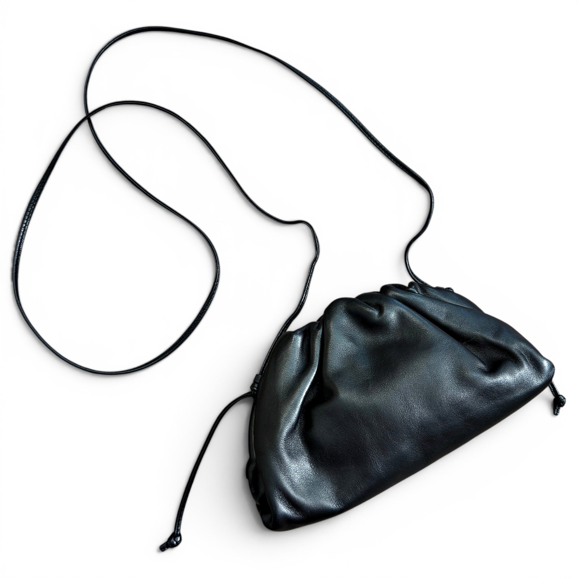 Pouch leather crossbody bag