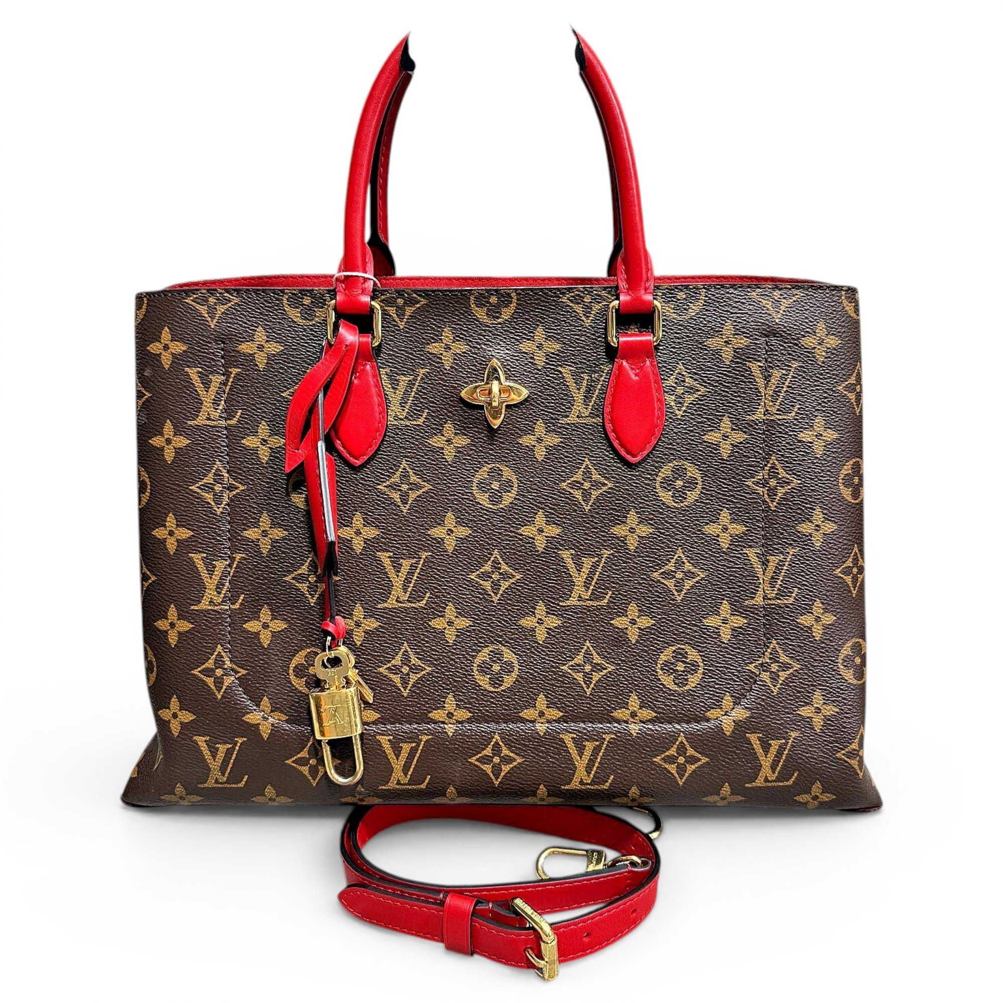 Flower Tote leather handbag