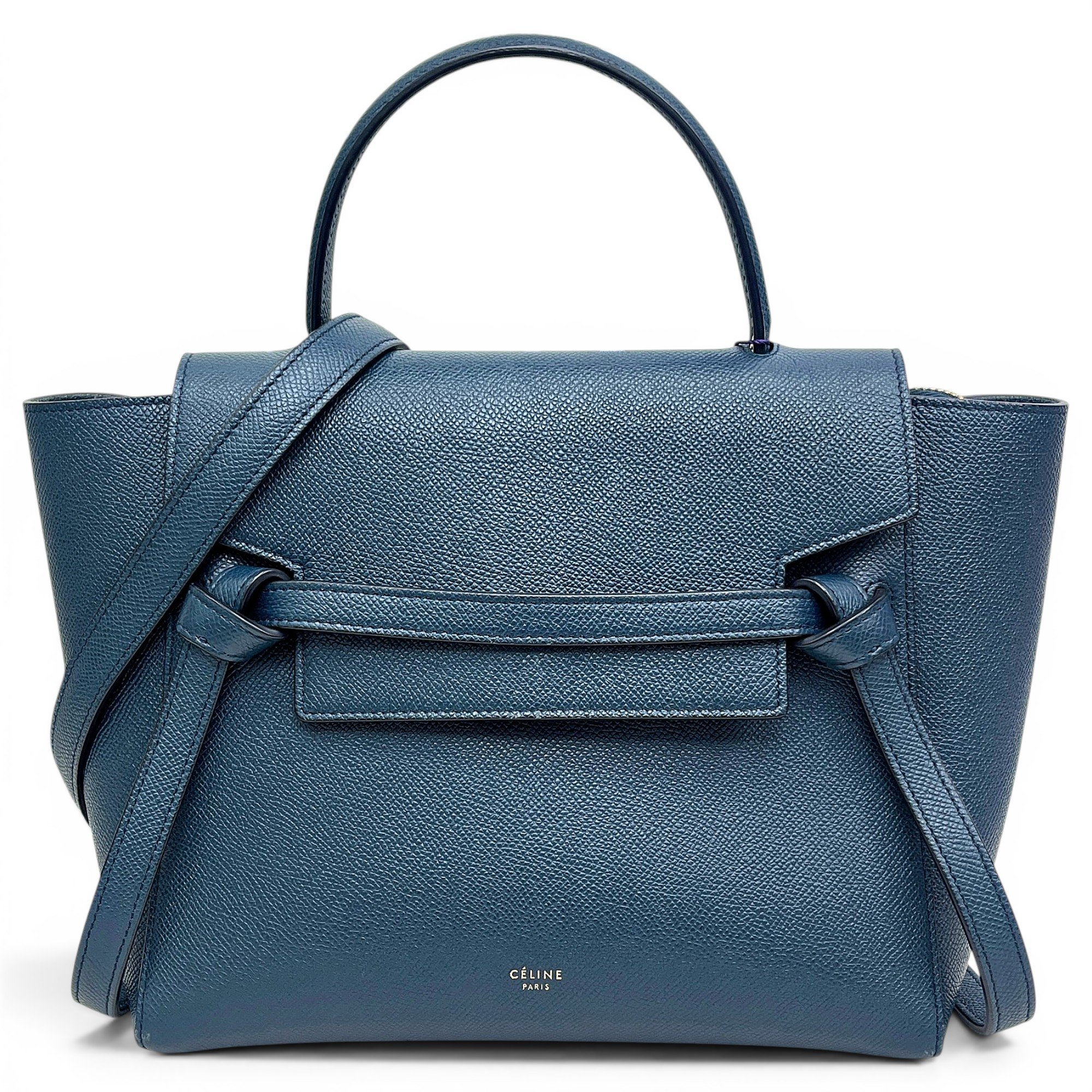 Belt leather handbag
