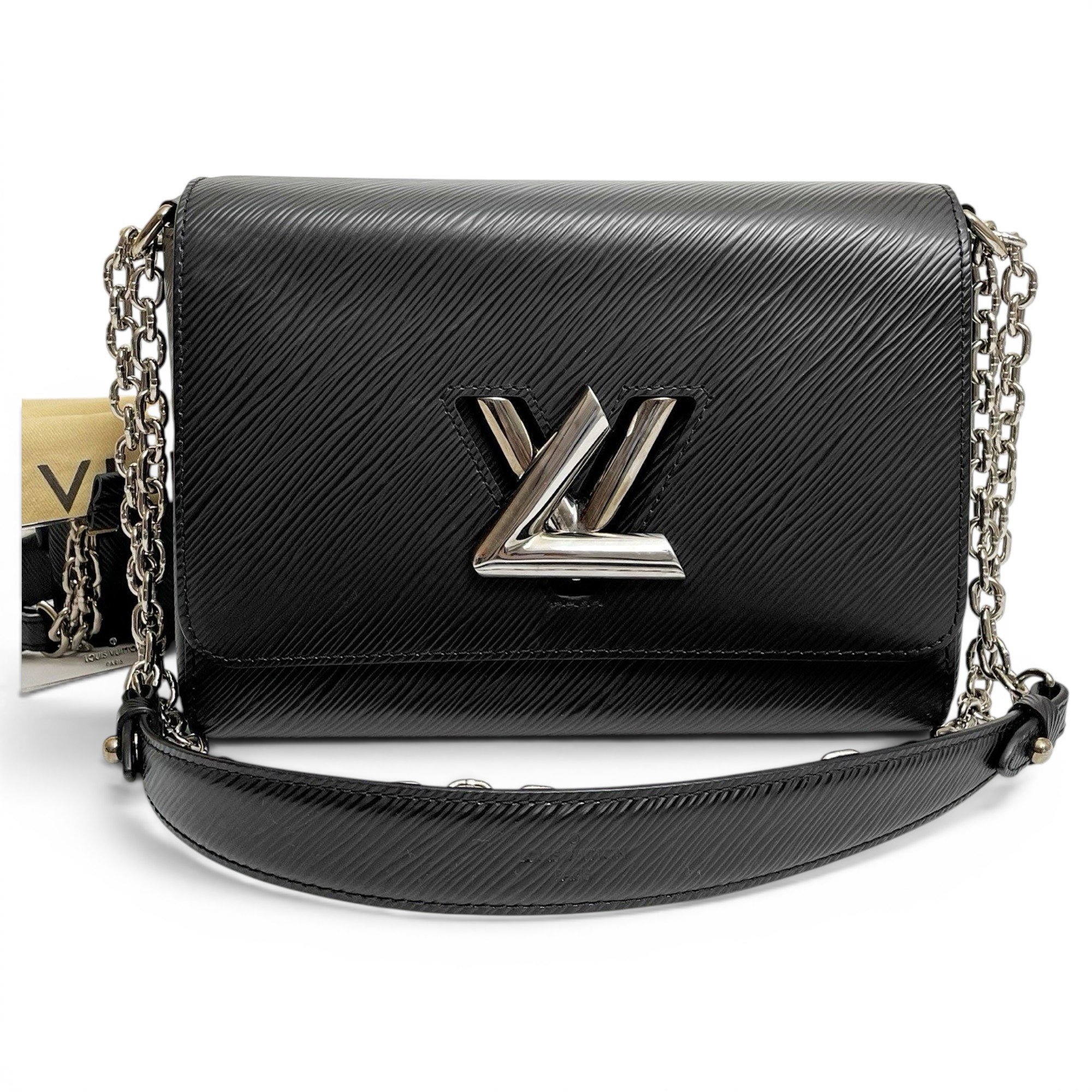 Twist leather handbag