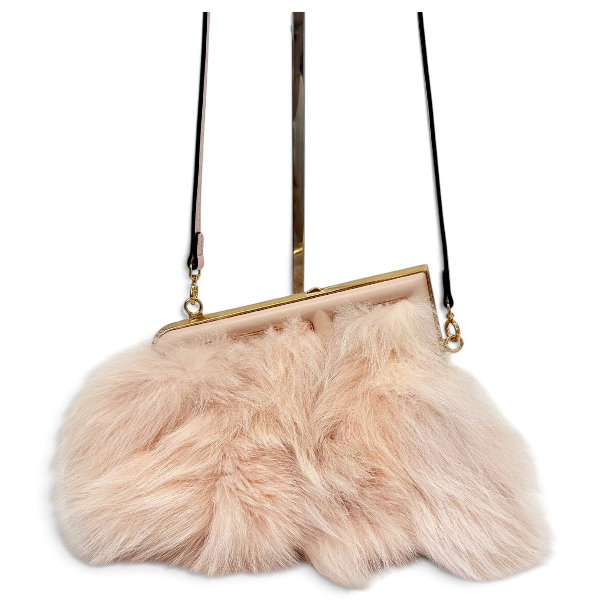 Faux fur handbag