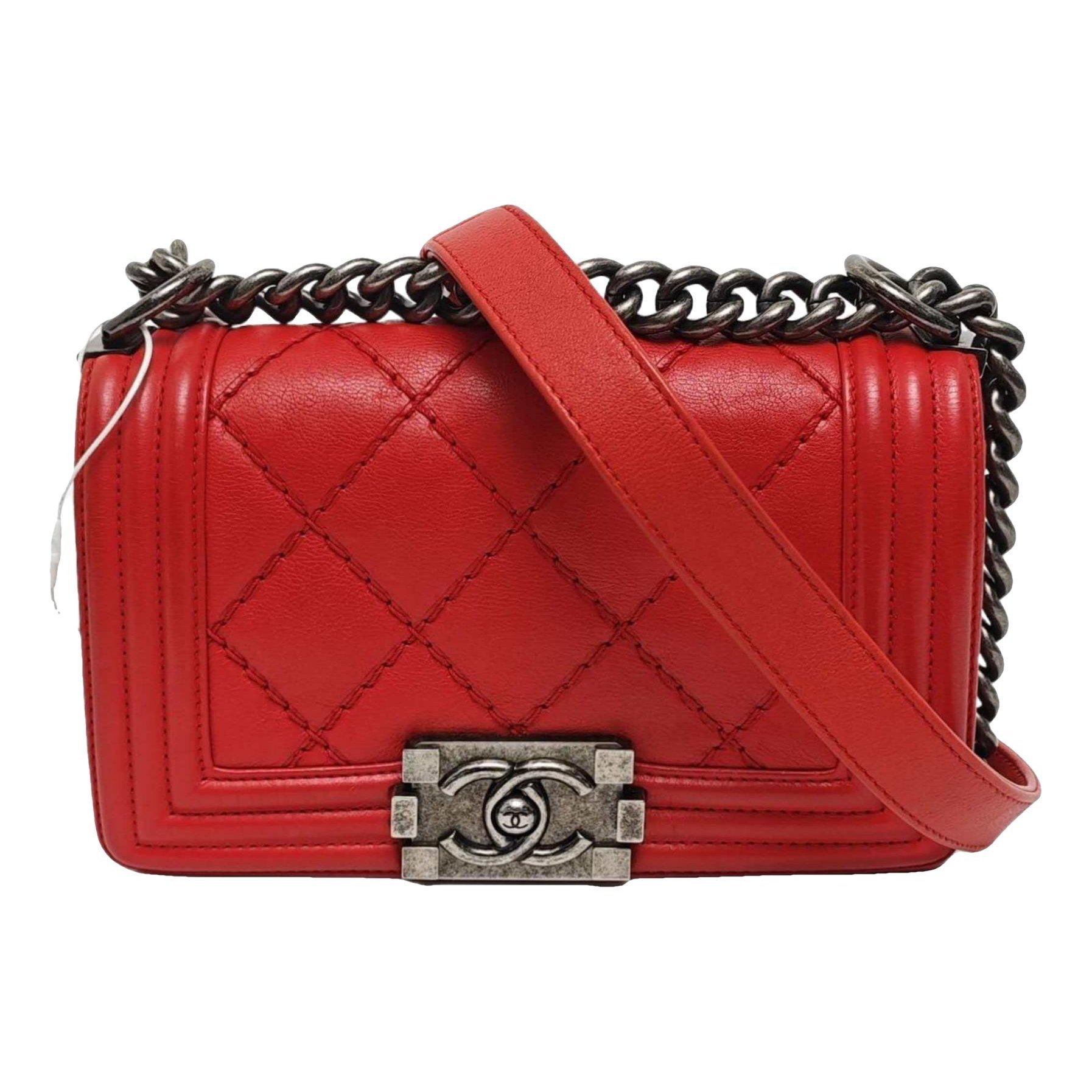 Boy leather crossbody bag