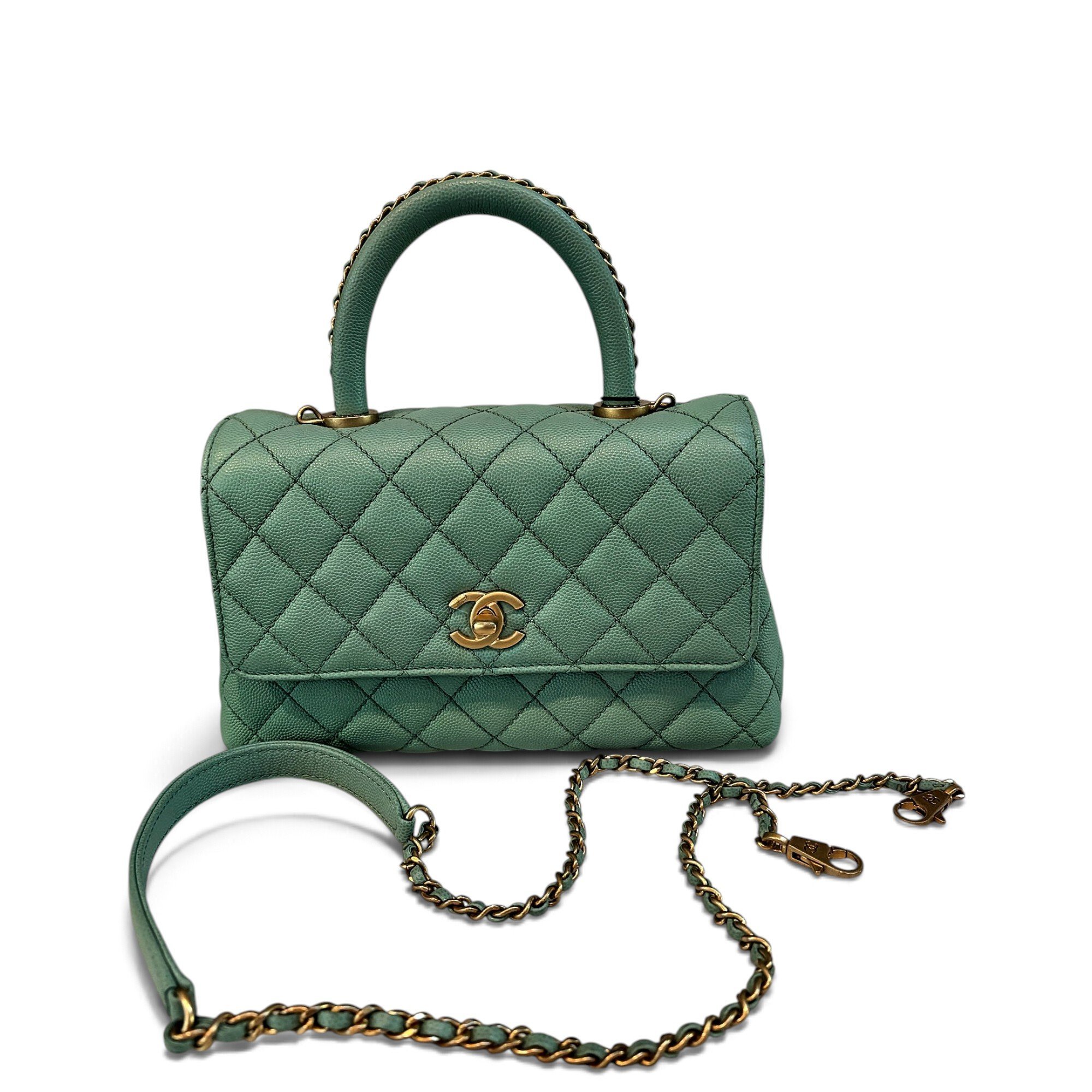 Coco Handle leather handbag
