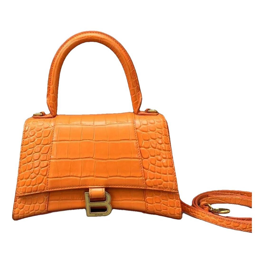 Hourglass leather mini bag