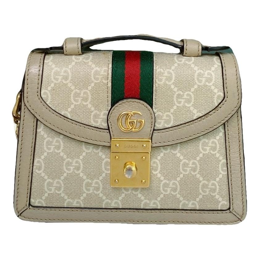 Ophidia Flap Top Handle leather handbag