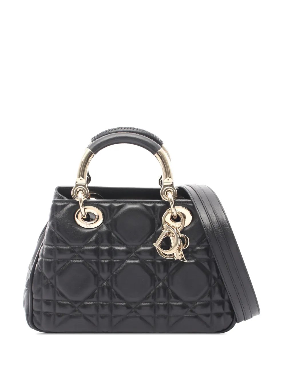 2010-2026 Small Calfskin Cannage Lady 95.22 Bag satchel