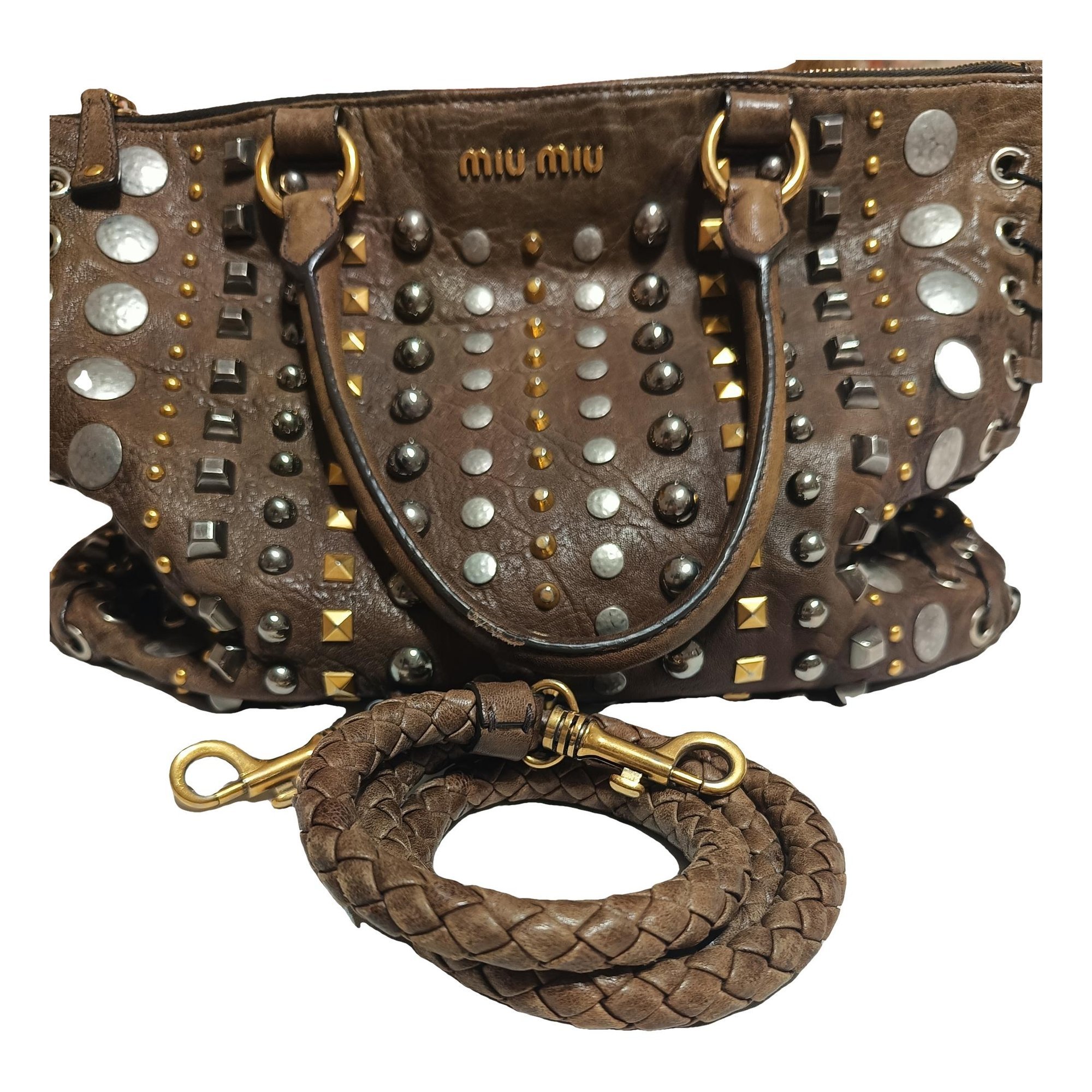 Leather crossbody bag