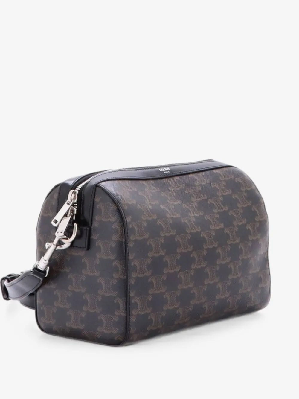 Convertible Zip Boston Bag Triomphe Coated Canvas Mini travel bag