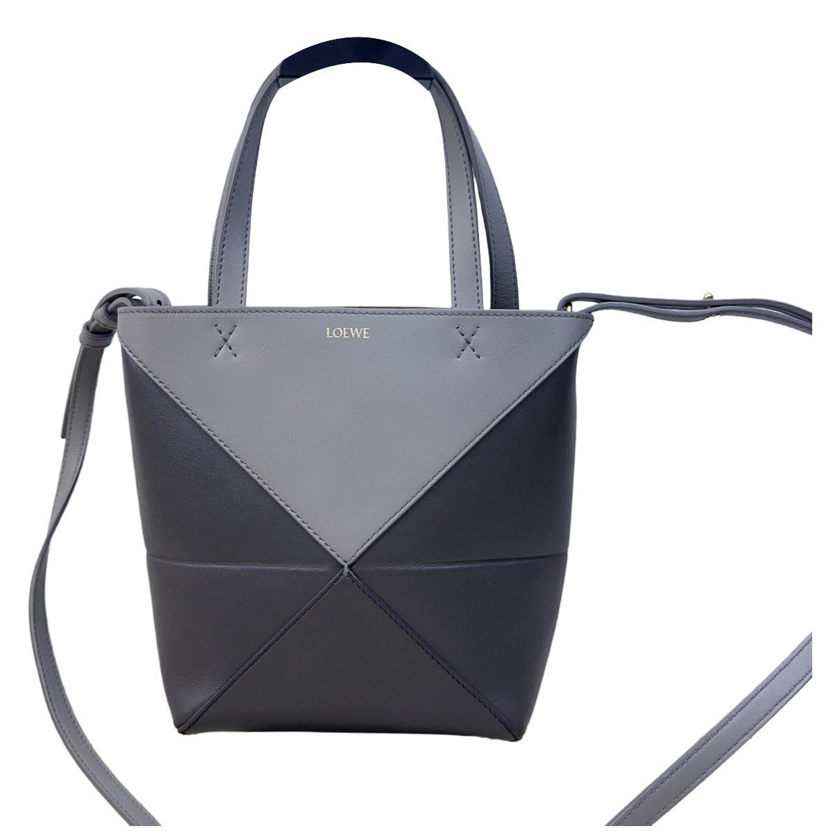 Puzzle Fold leather handbag