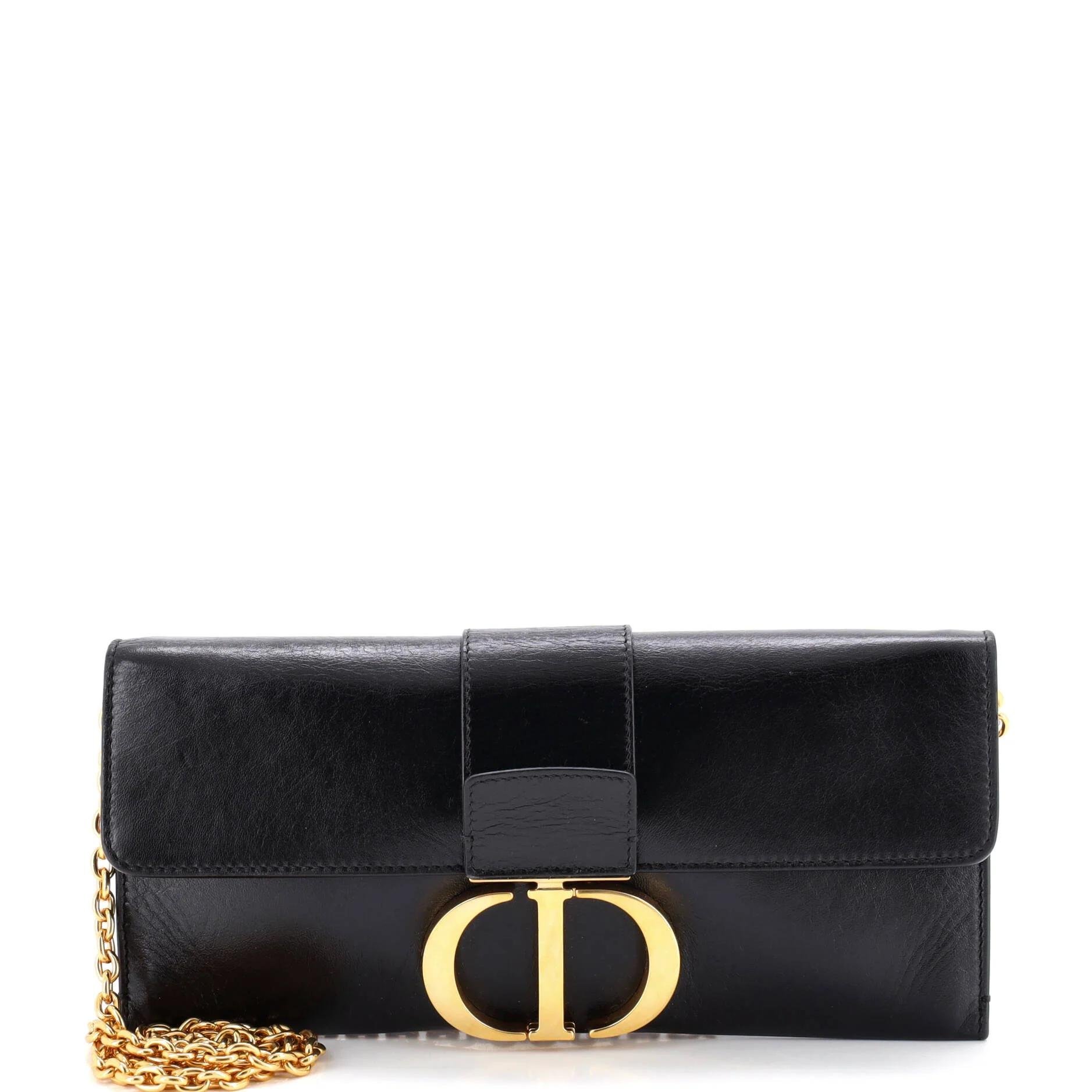 Leather clutch bag