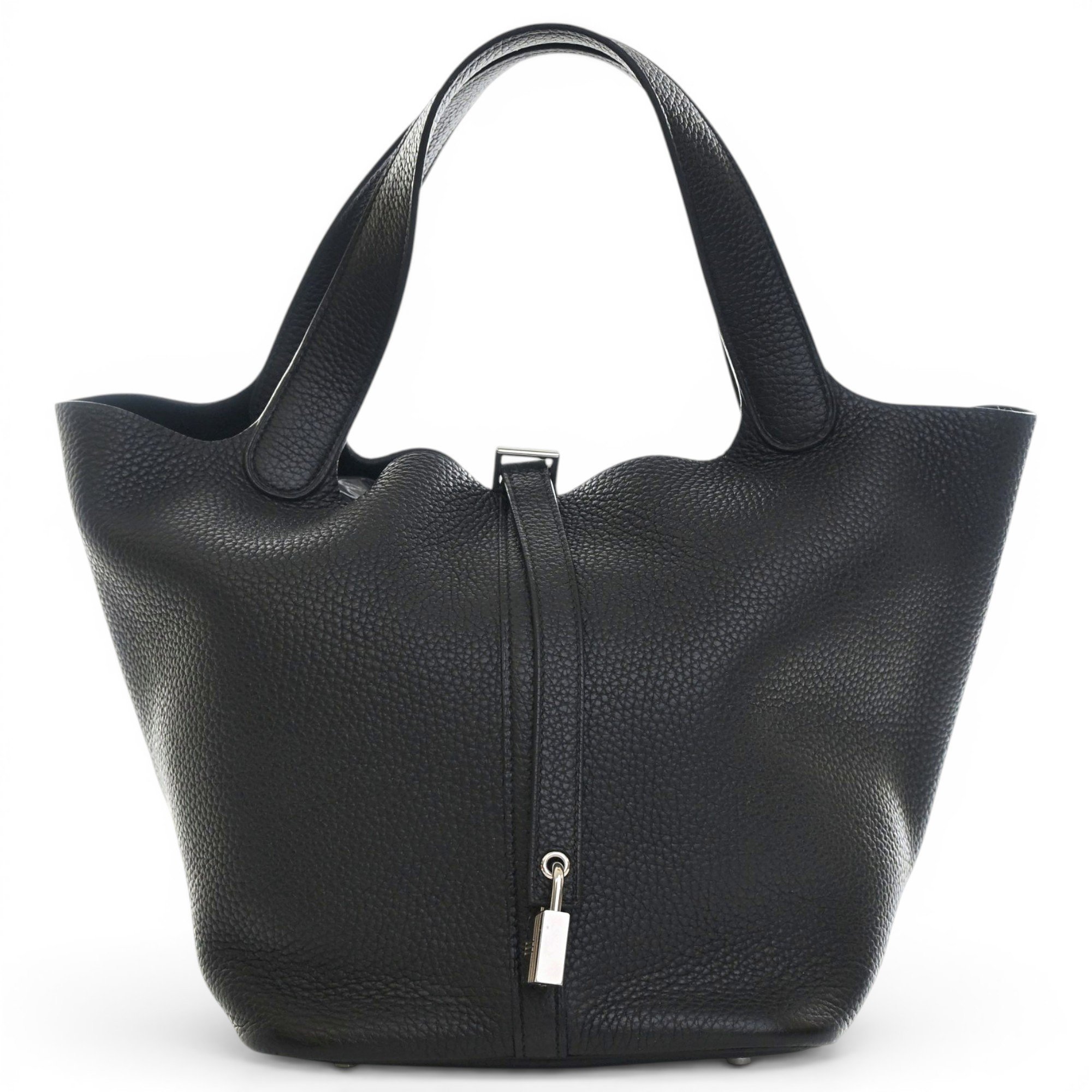 Picotin leather tote