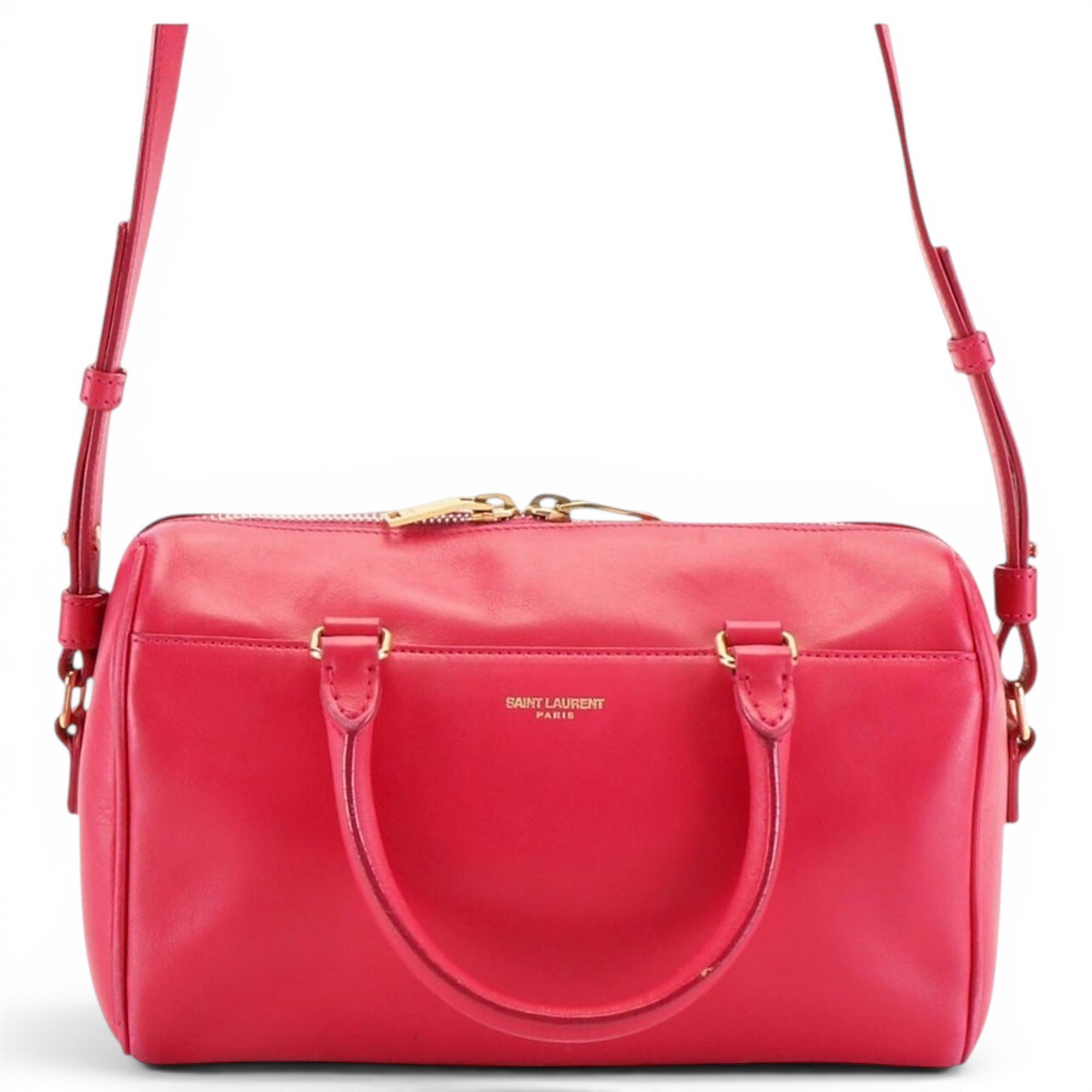 Duffle leather satchel