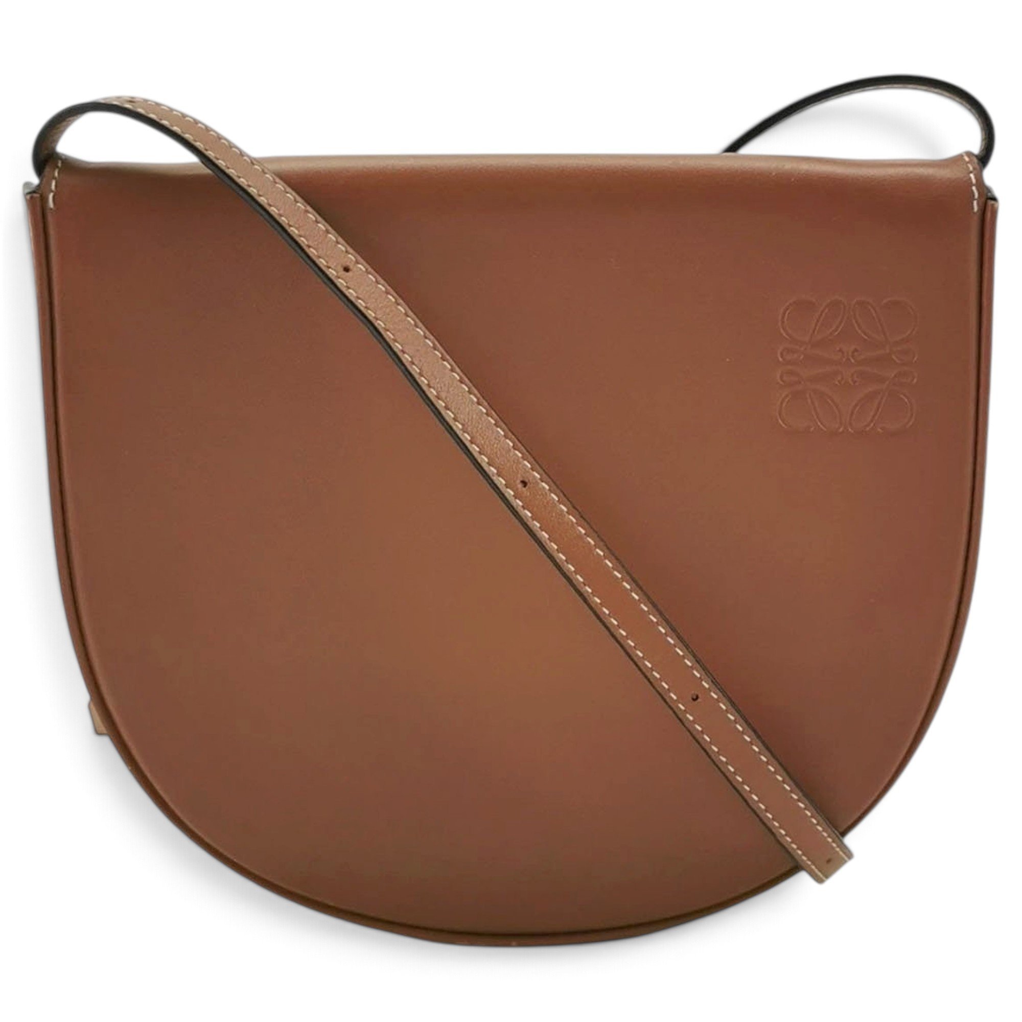 Heel leather handbag