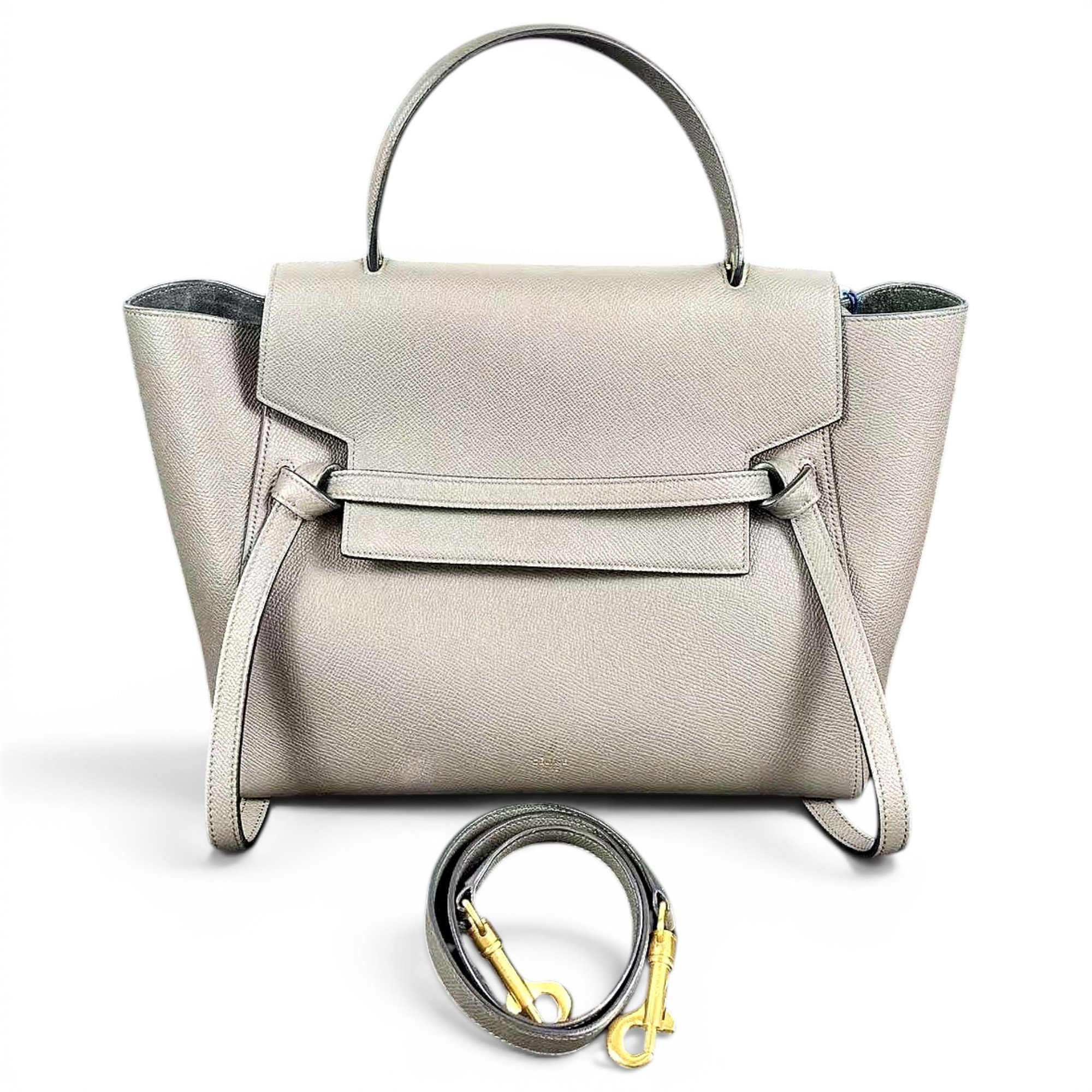 Belt leather handbag