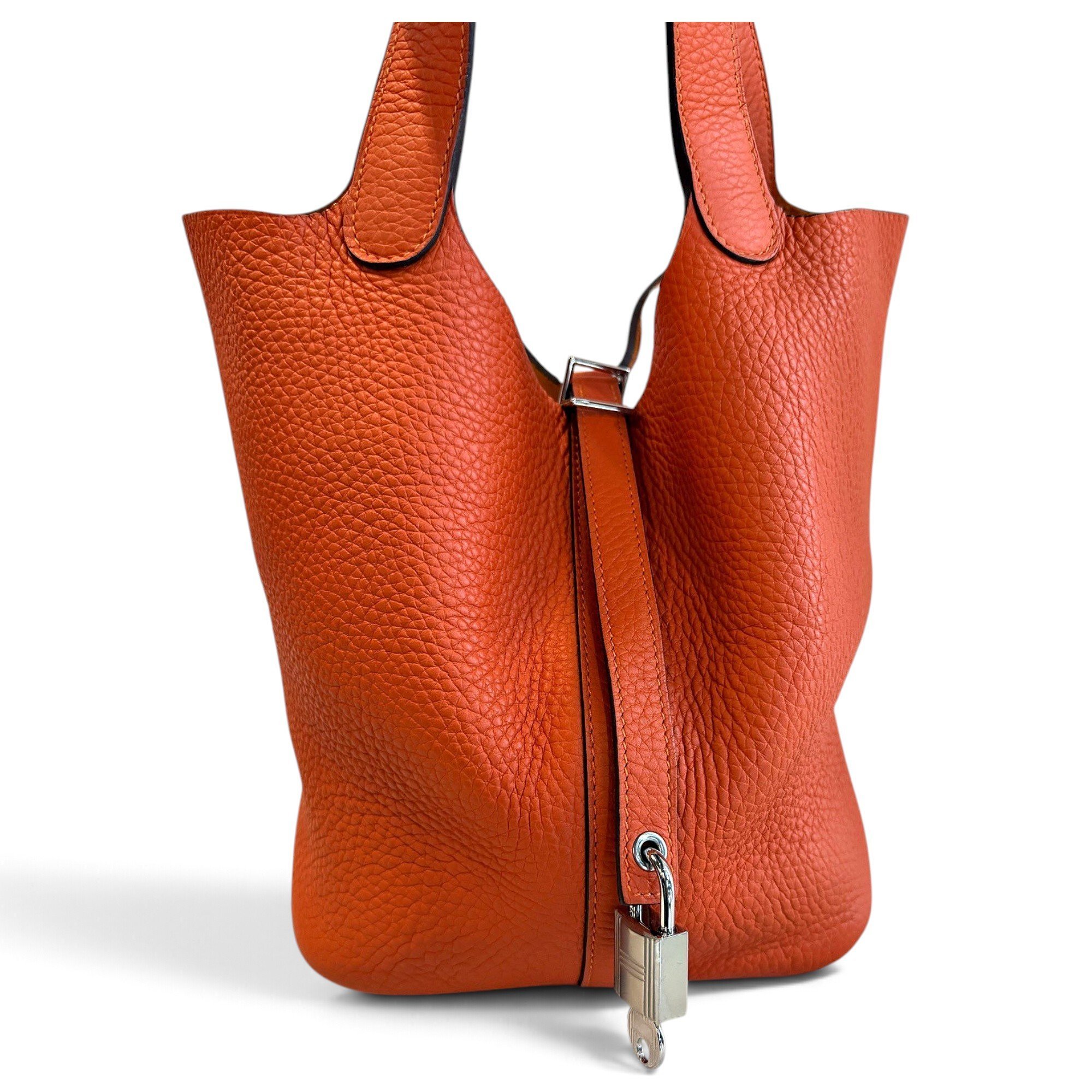 Picotin leather handbag