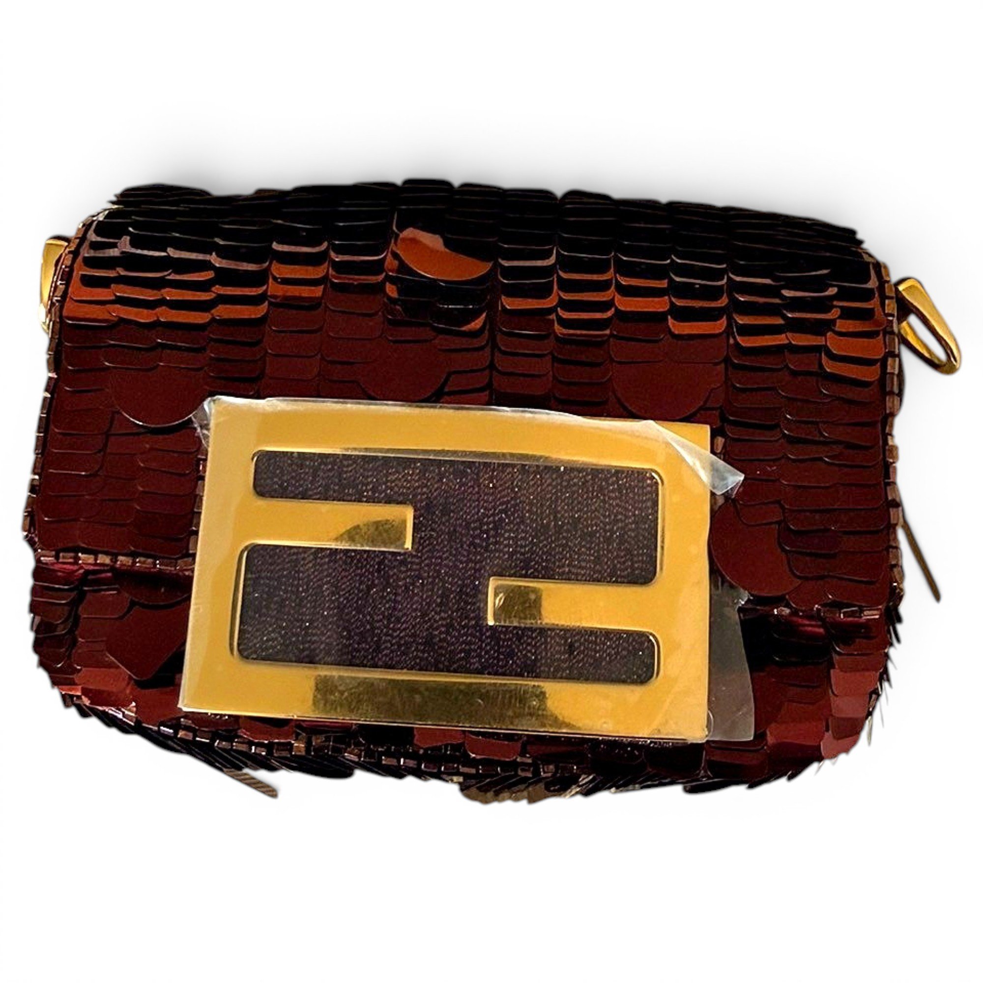 Baguette glitter mini bag