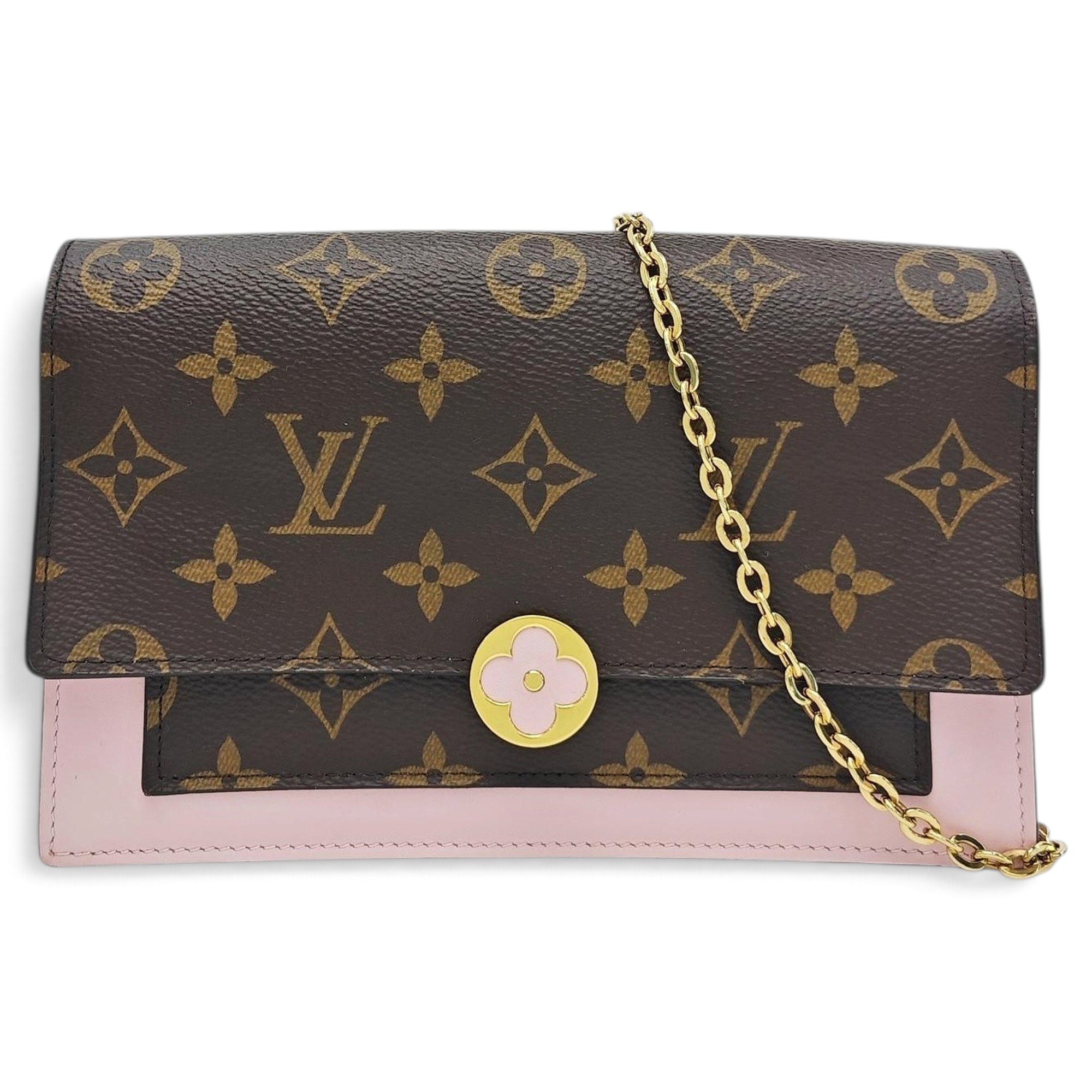 Chaîne Flore leather handbag