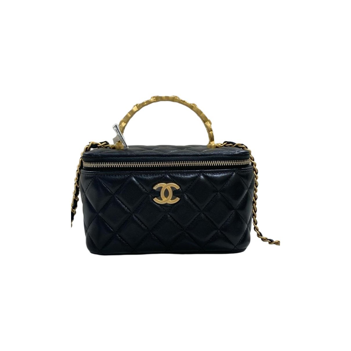Vanity leather handbag