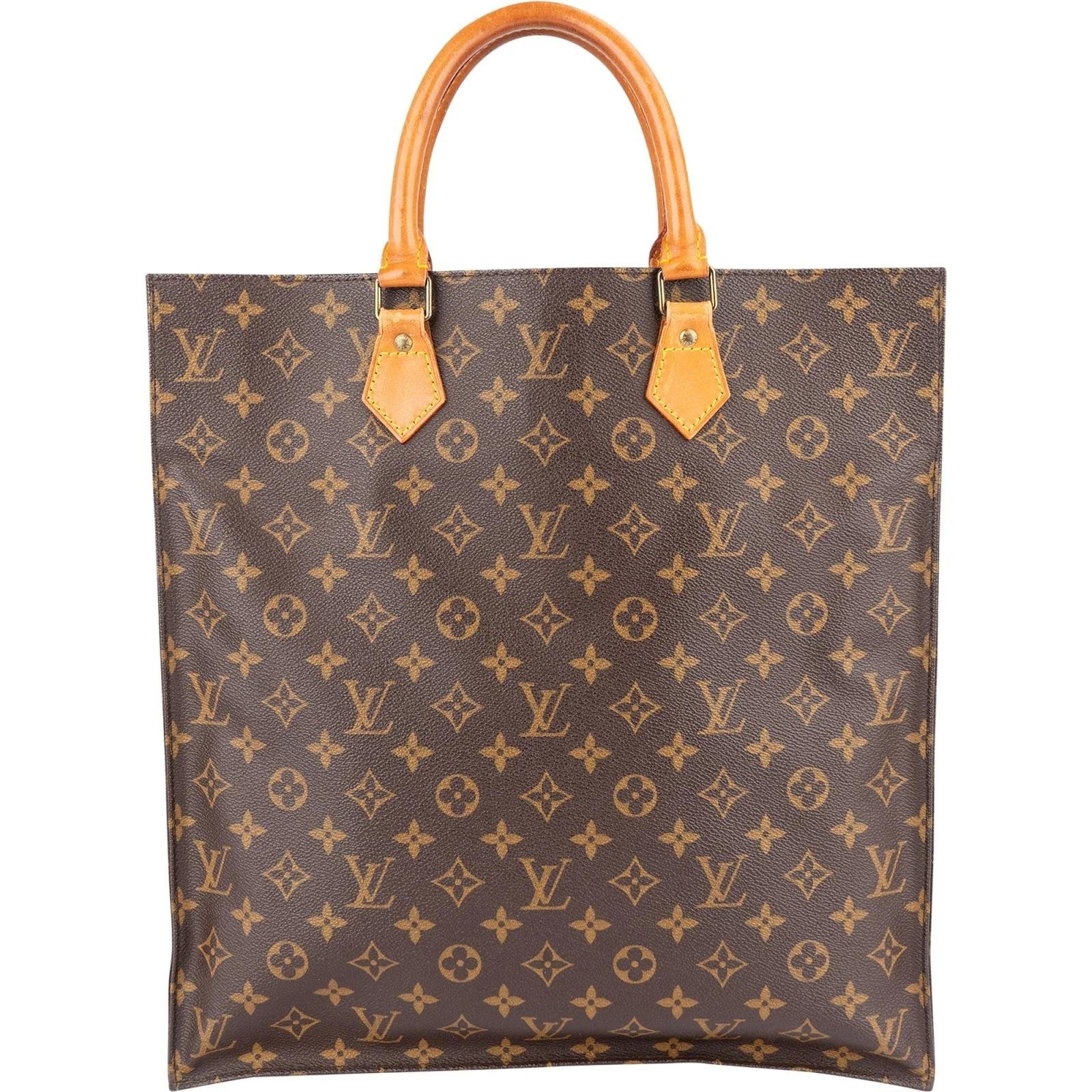 Plat leather handbag