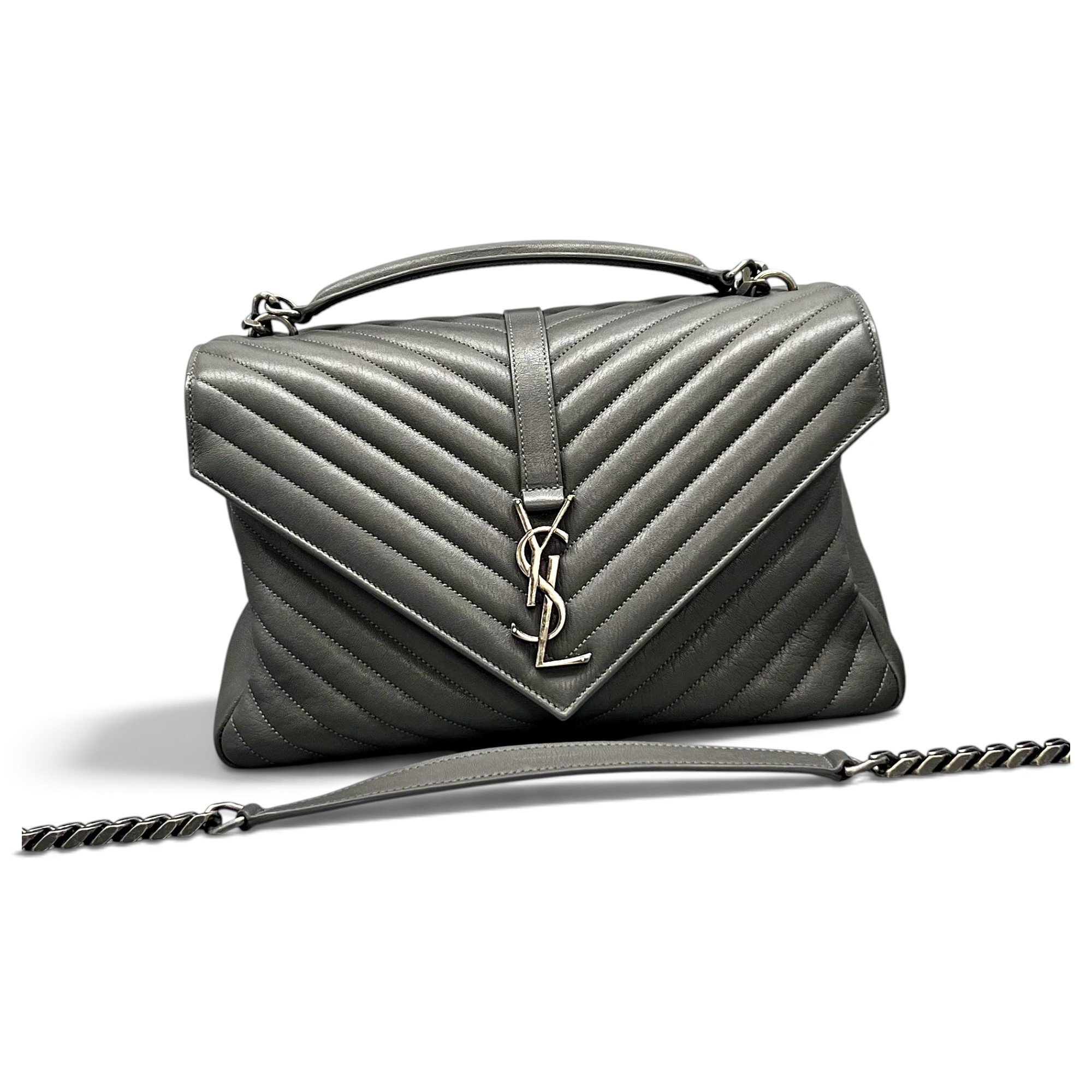 Collége monogramme leather handbag