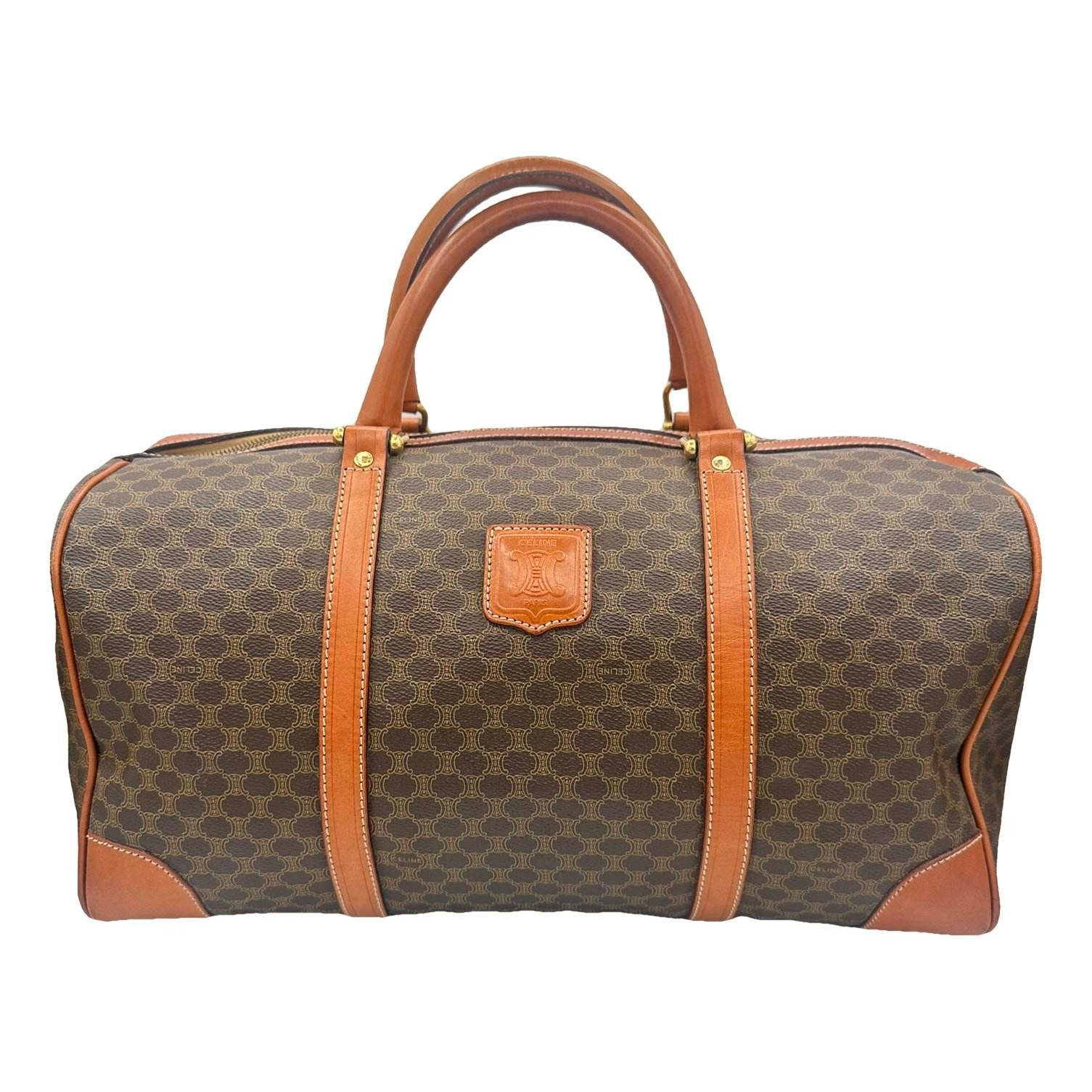 Leather travel bag